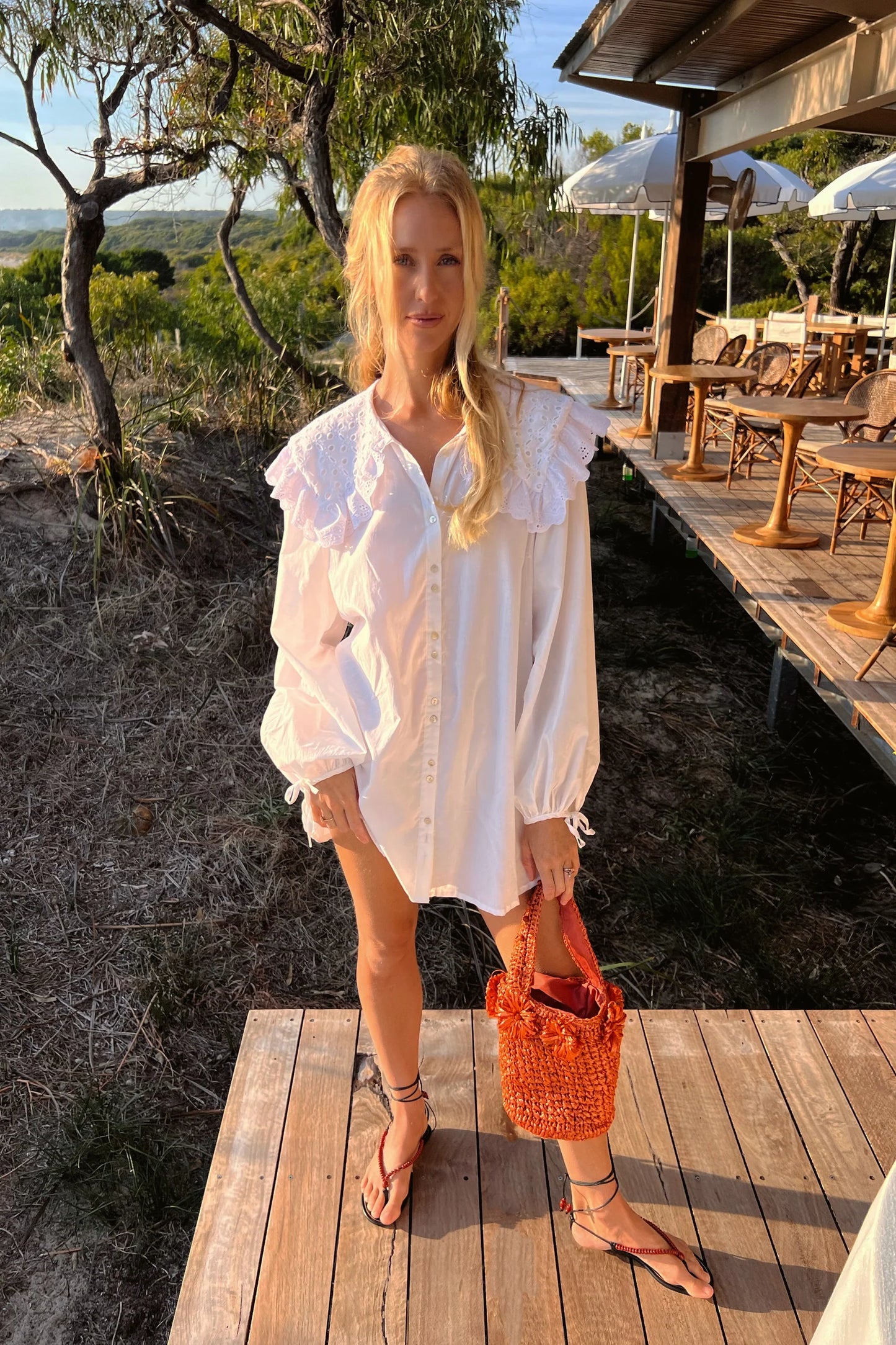 Harrie Mini Dress Ivory