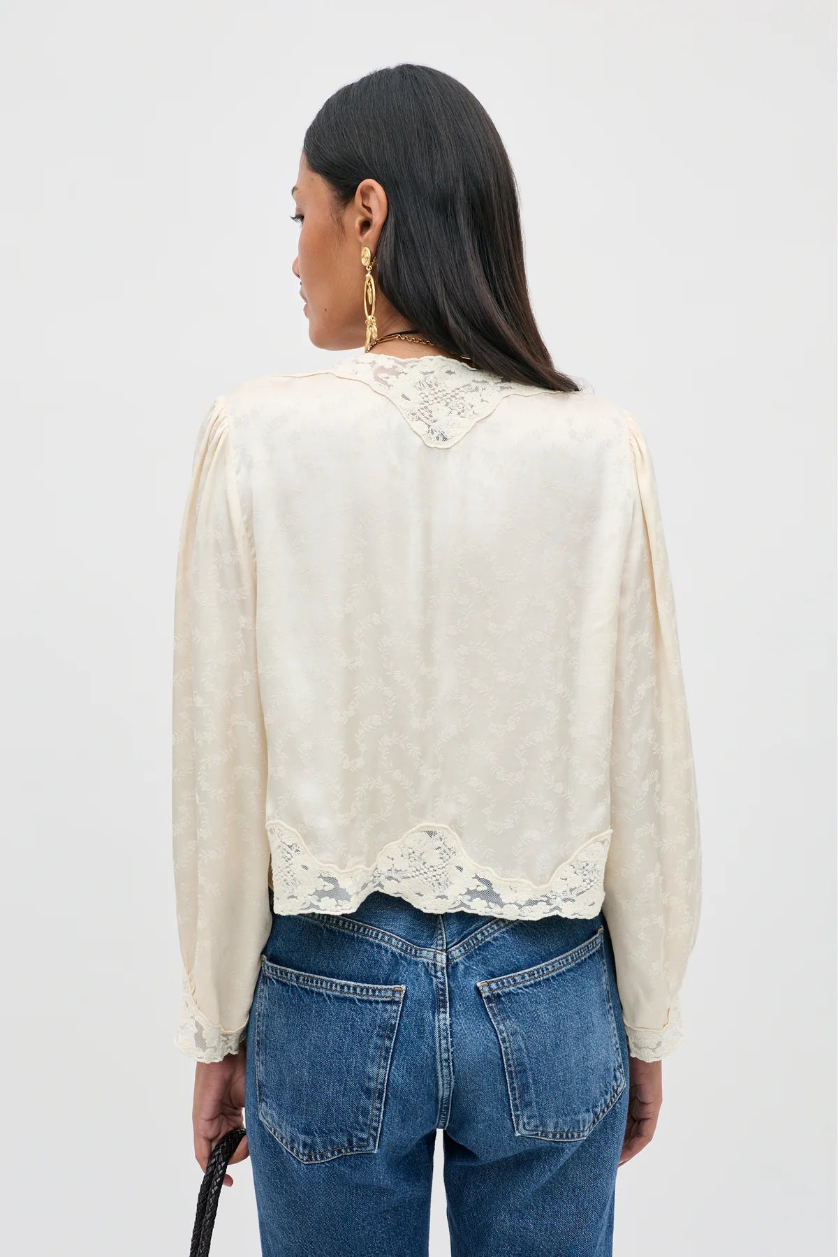 Rixo Tove Top Foral Trail Jacquard