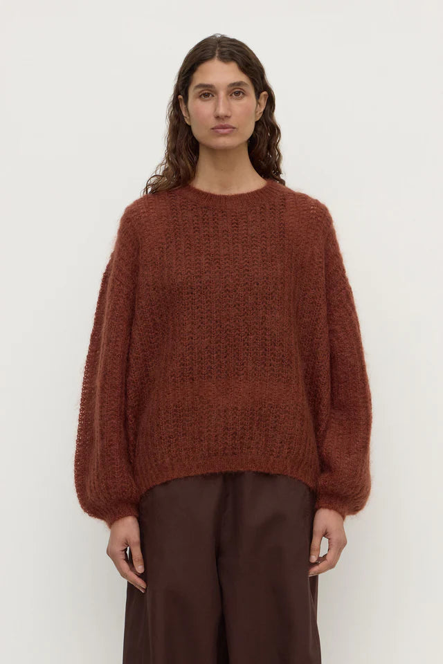 Tulsa Mohair Knit Burnt Amber