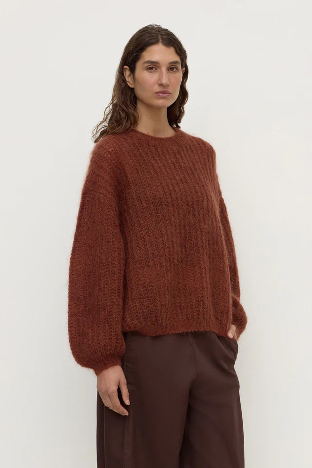Tulsa Mohair Knit Burnt Amber