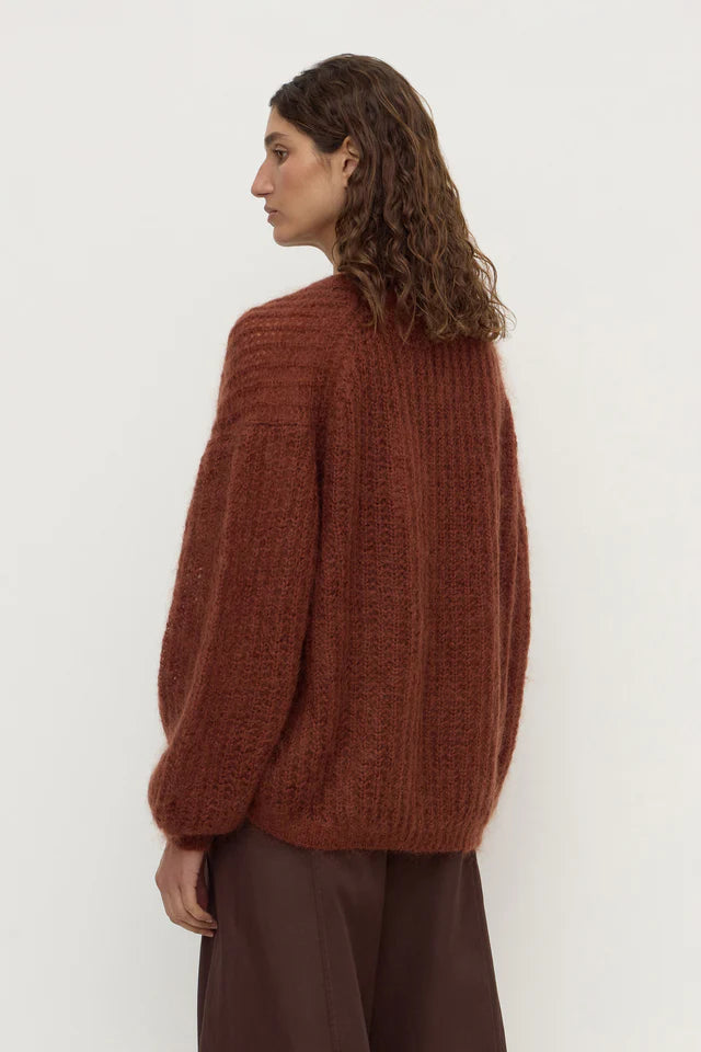 Tulsa Mohair Knit Burnt Amber