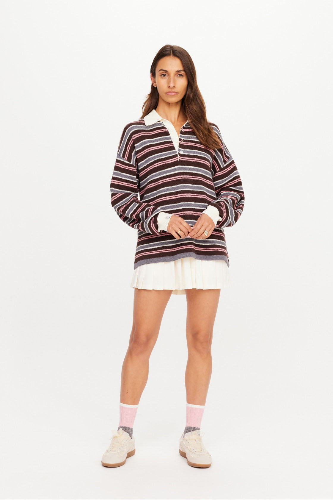 Wonder Knit Polo Stripe