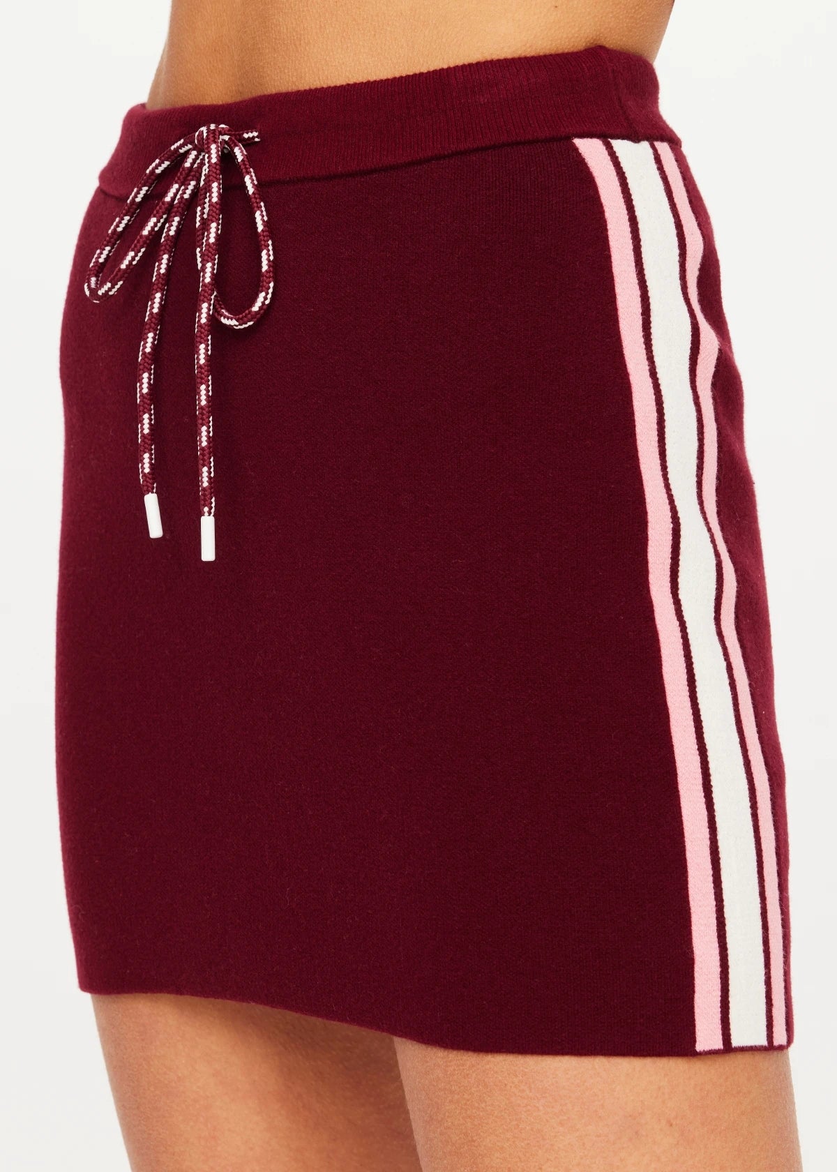 The Upside Zelma Knit Mini Skirt Bordeaux