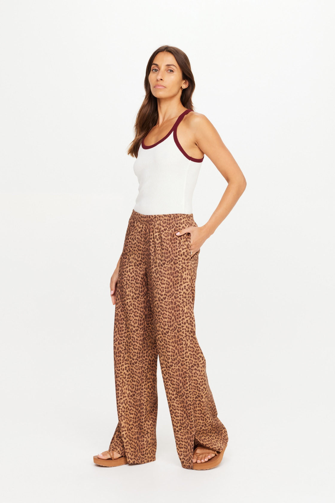 Javan Juliette Pant Leopard
