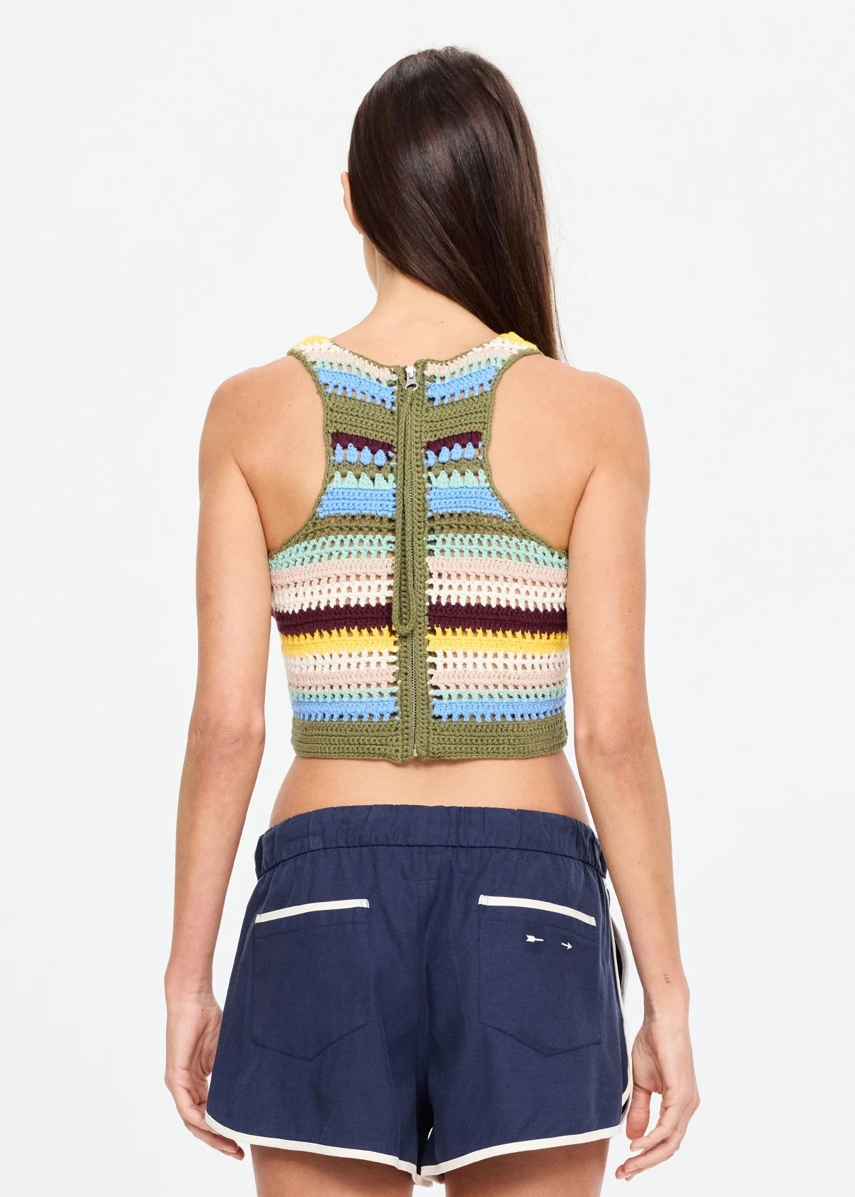 The Upside Brasilia Isla Crochet Stripe
