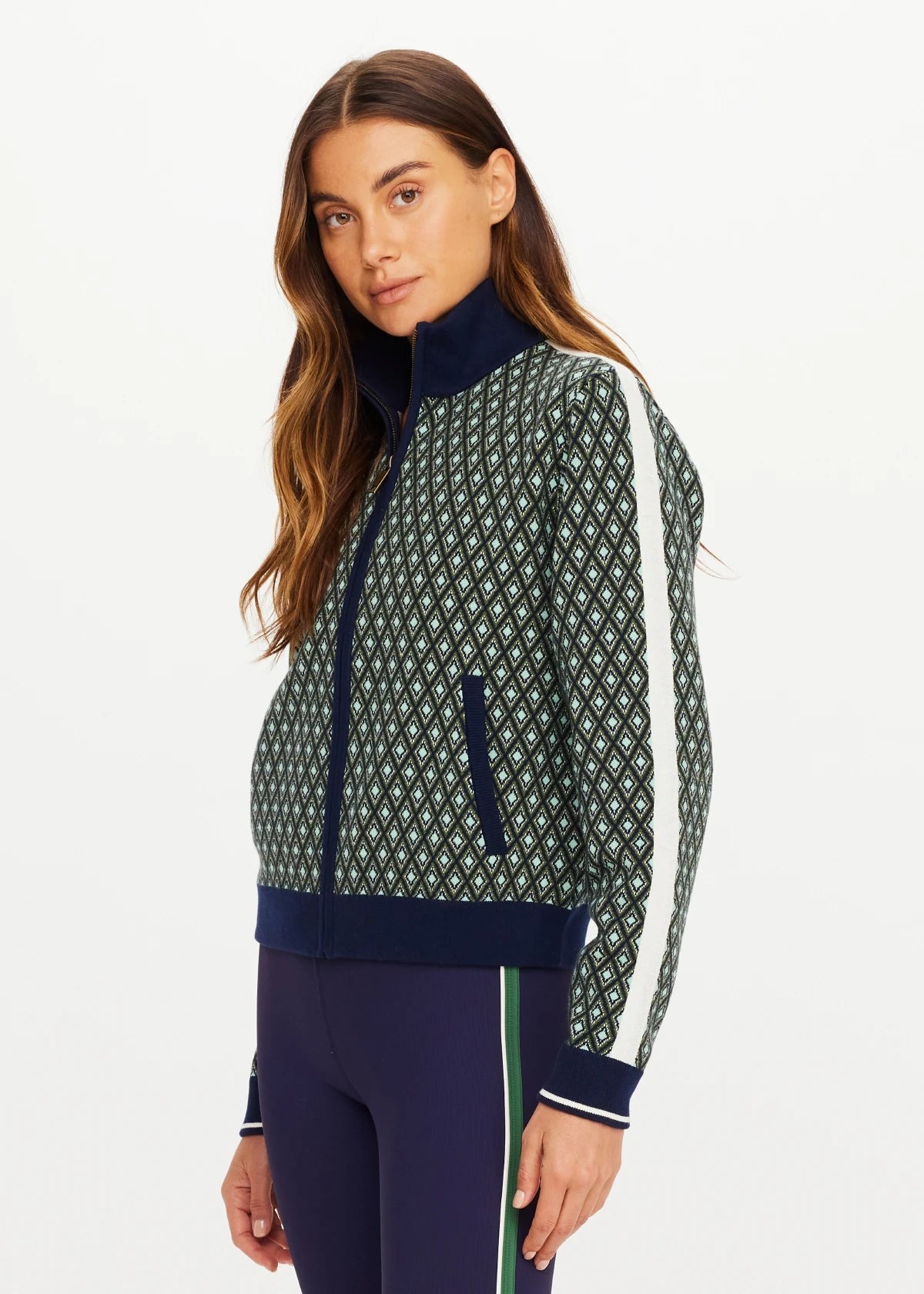 The Upside Margot Knit Jacket Geo