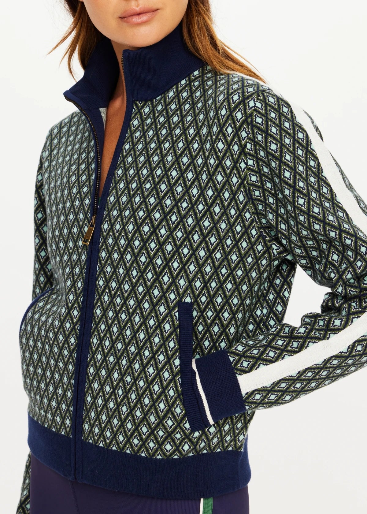 The Upside Margot Knit Jacket Geo