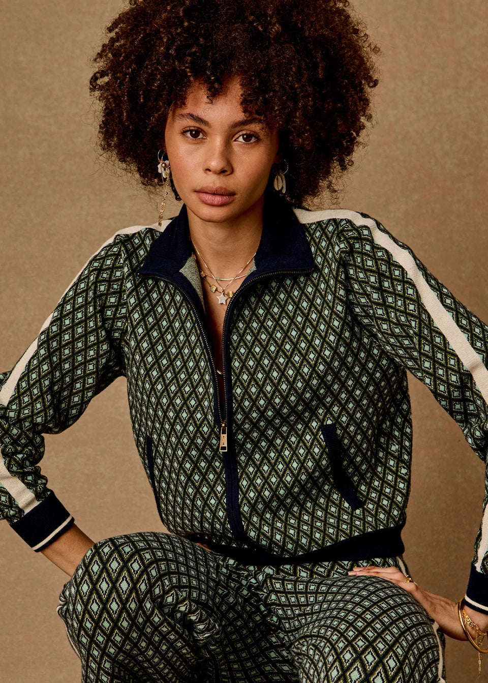 The Upside Margot Knit Jacket Geo