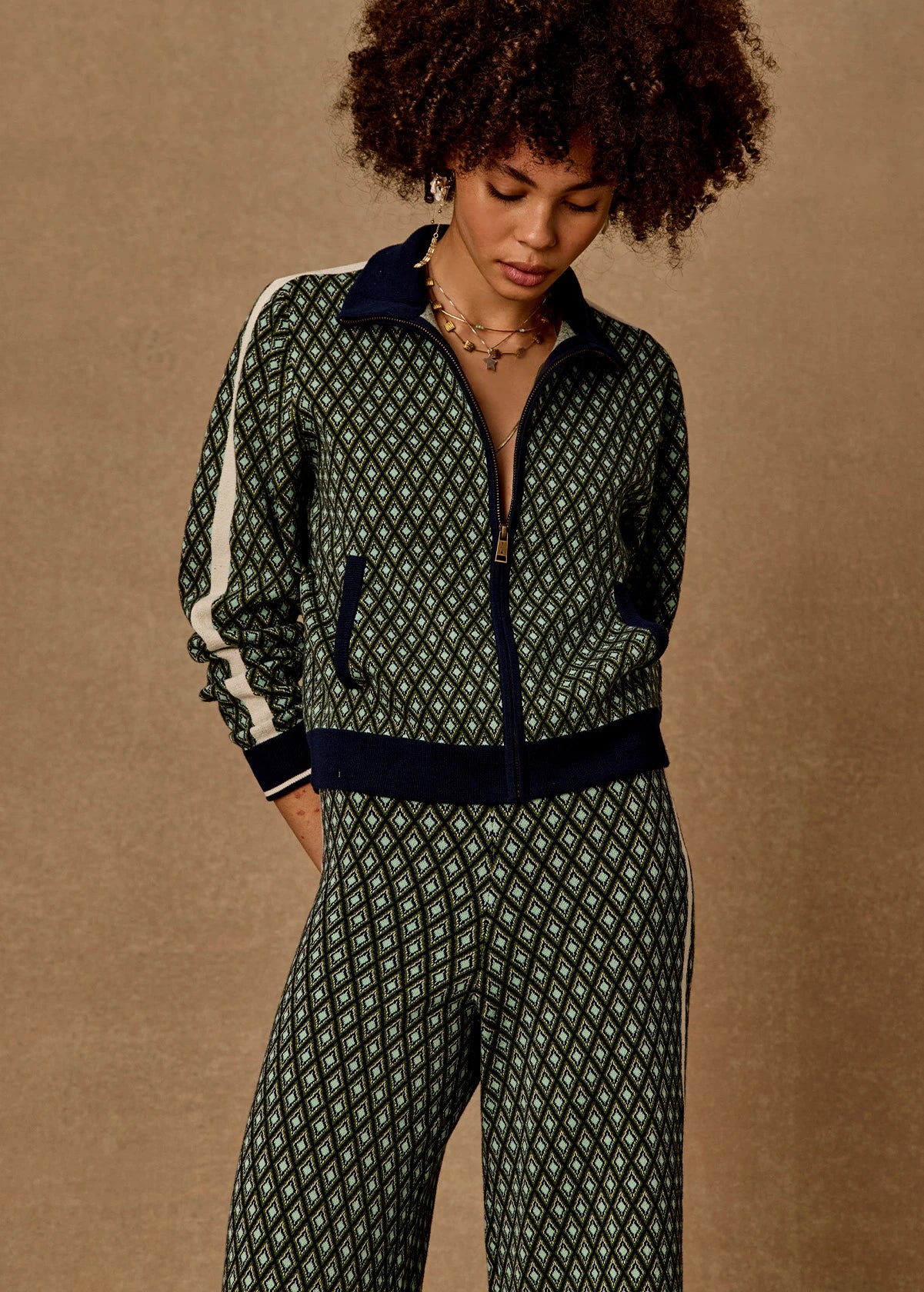 The Upside Margot Knit Jacket Geo