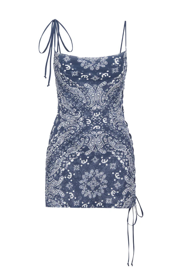 Daniela Dress Bandana Navy