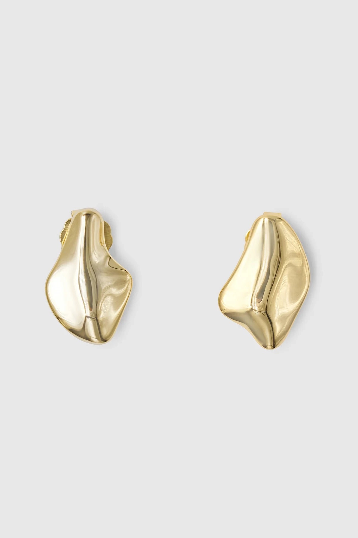 Val Stud Earrings Small Gold