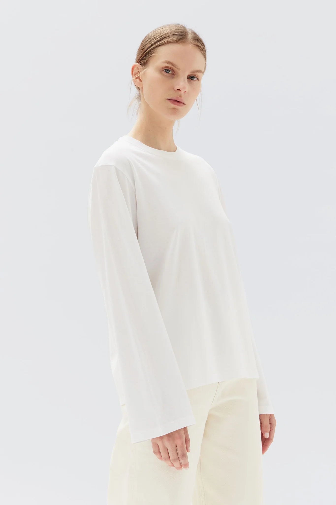 Mimi Long Sleeve Top White
