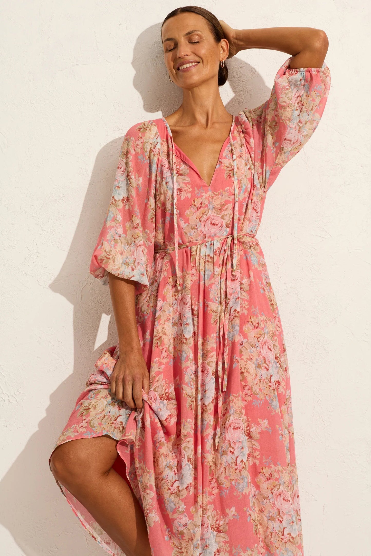 Willow Midi Dress Rose Pink