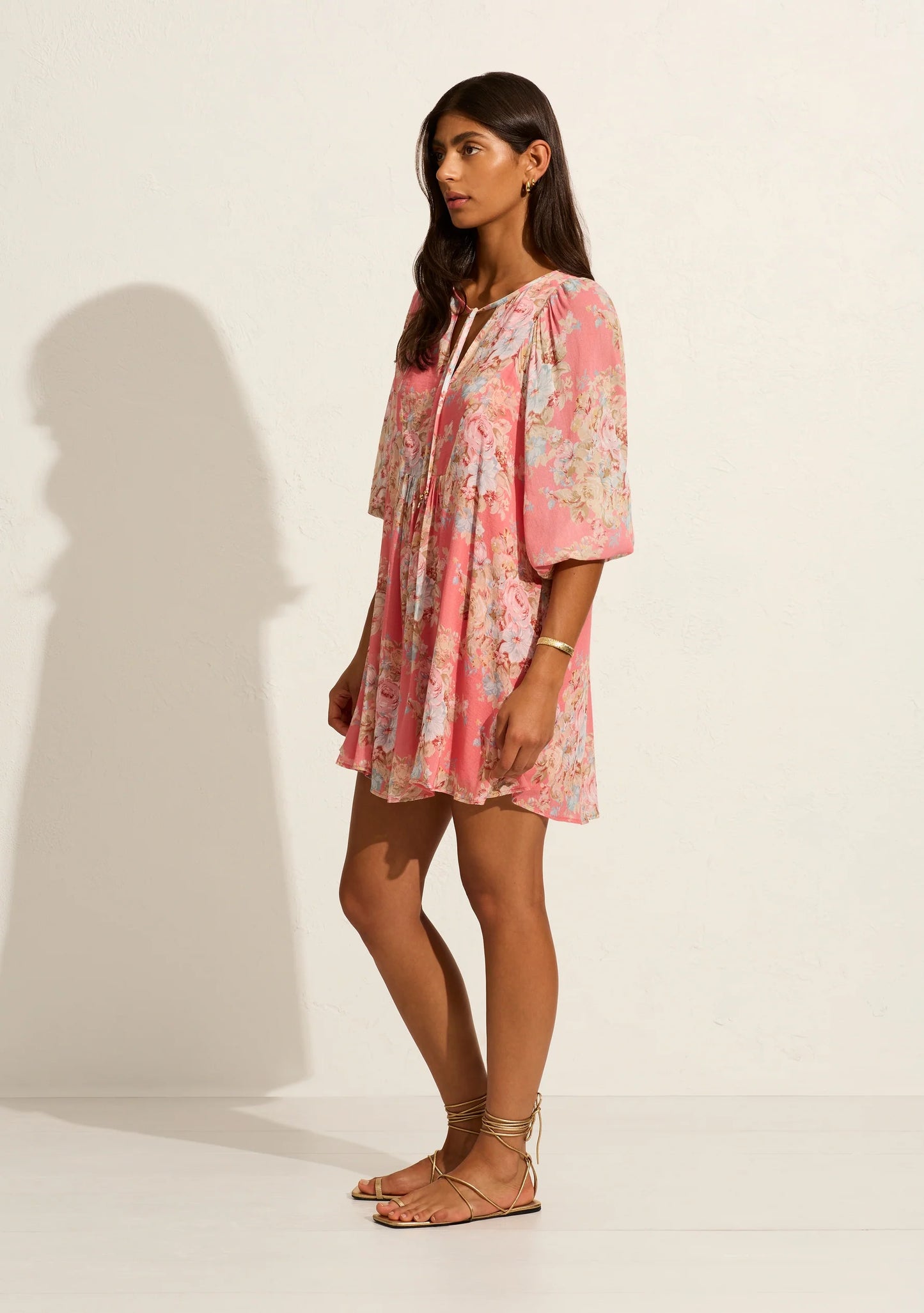 Willow Mini Dress Rose Pink