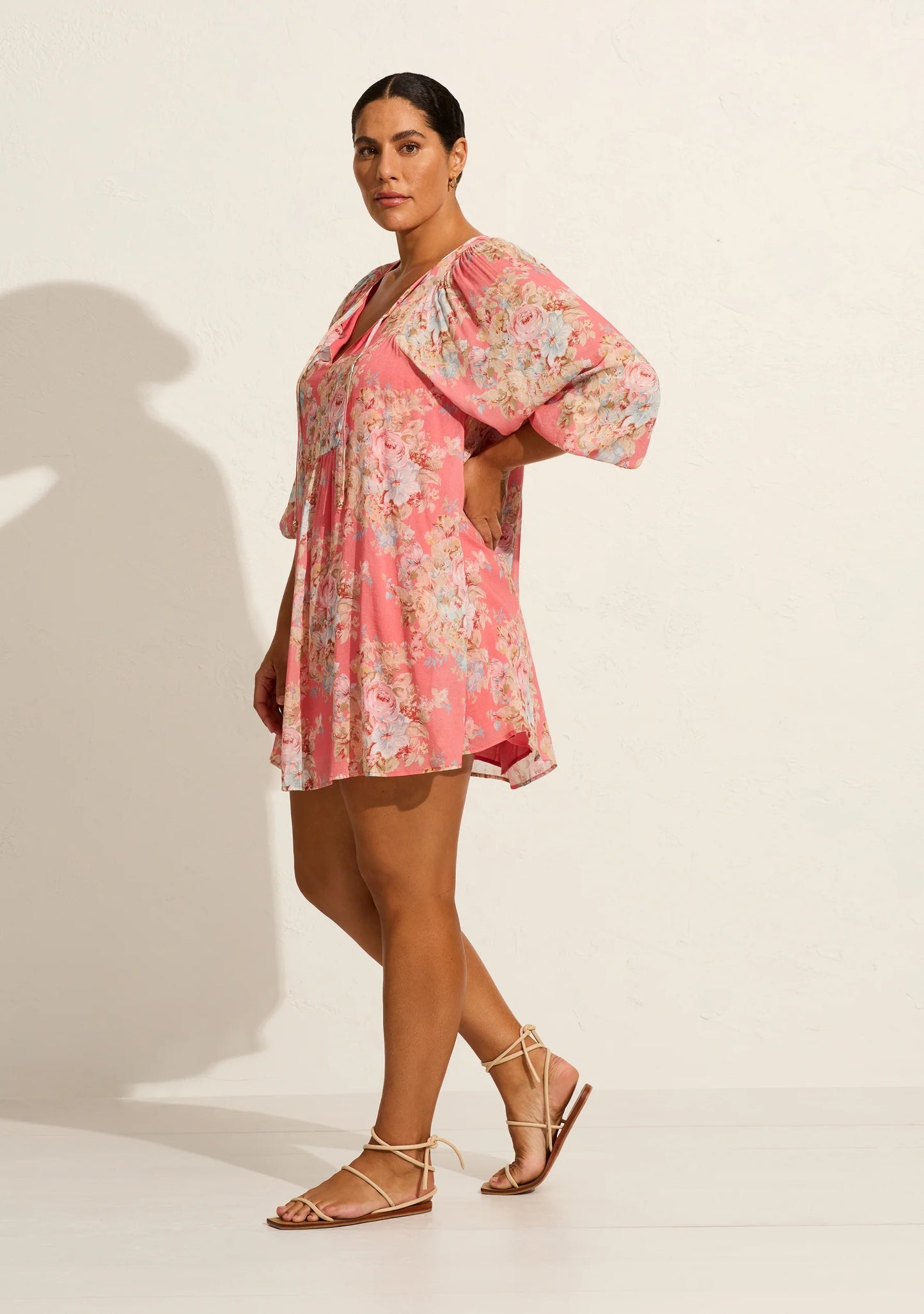 Willow Mini Dress Rose Pink