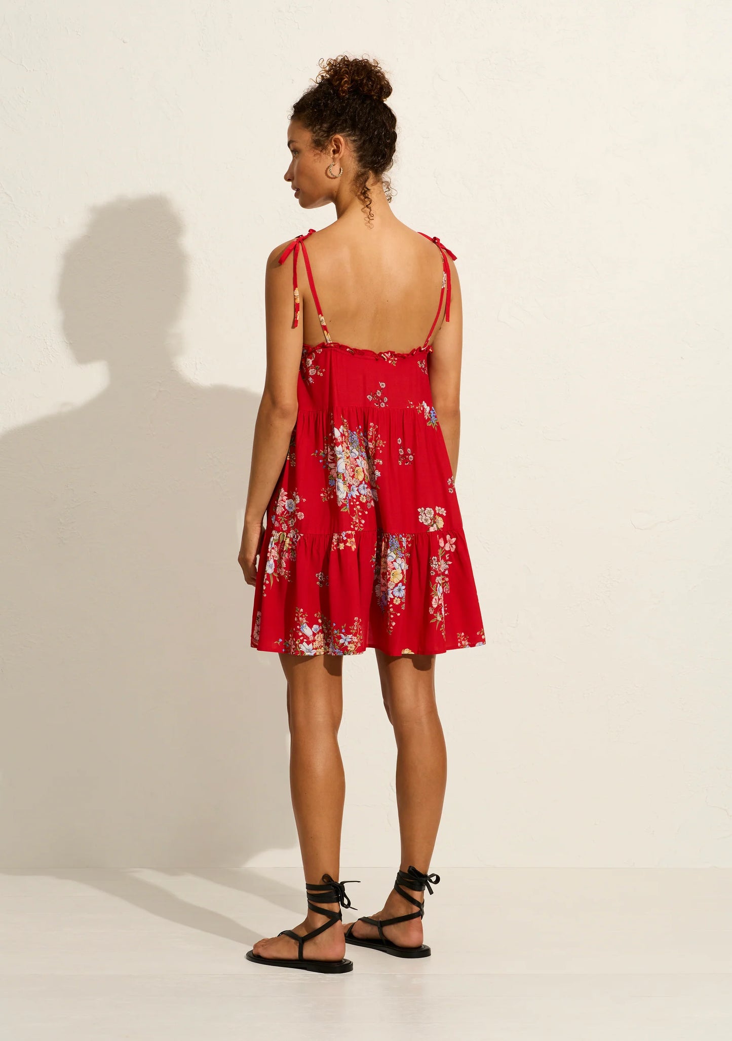 Cameo Mini Dress Red