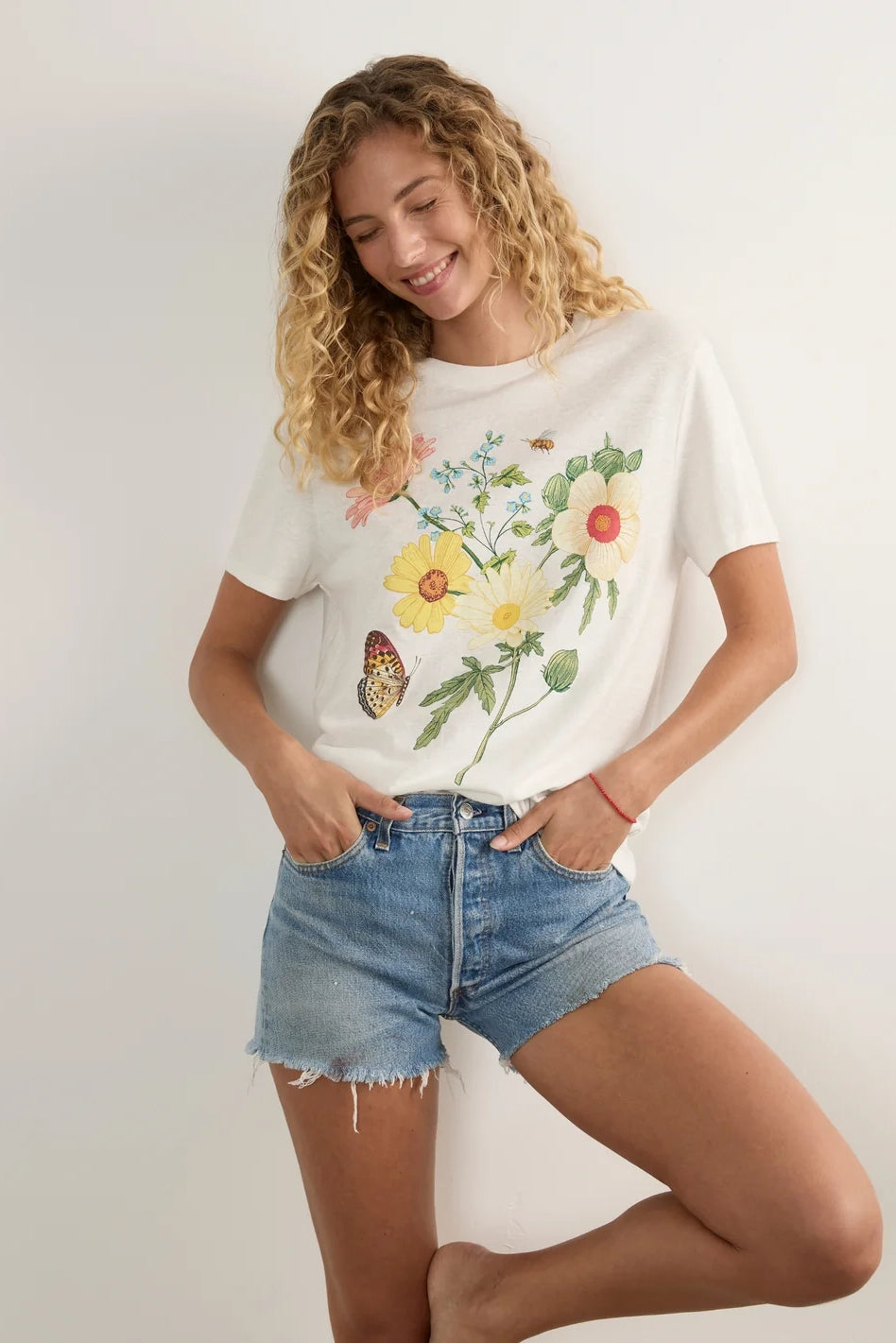 Auguste Flower Bomb Classic Tee White