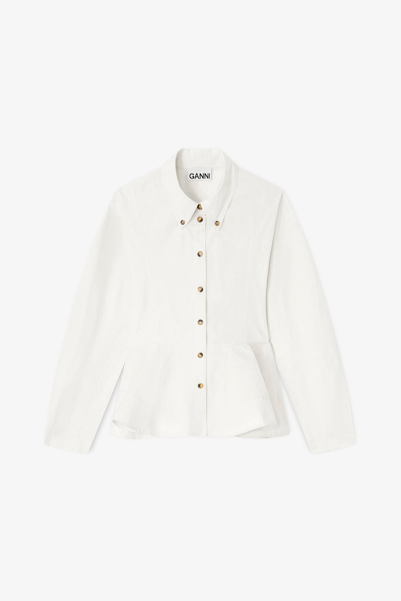 Ivory Peplum Shirt