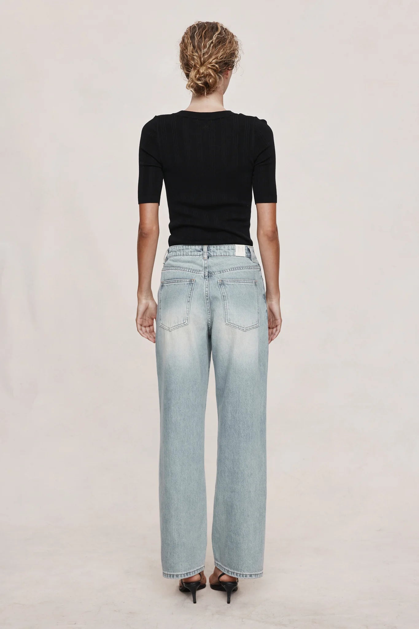 Wide Leg Jean Faded Blue
