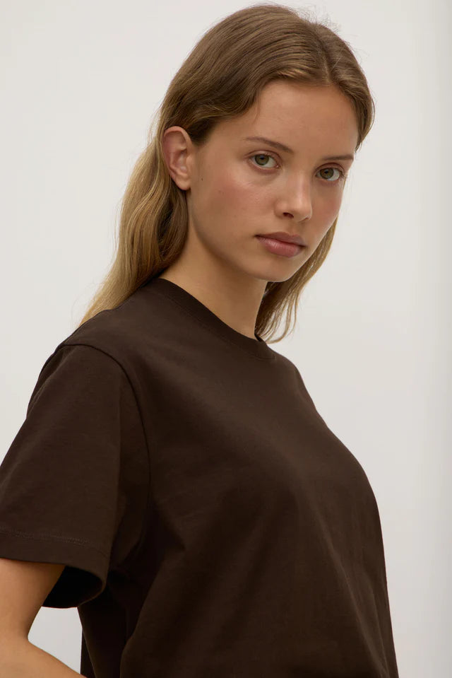 Womens Organic Base Tee Ganache