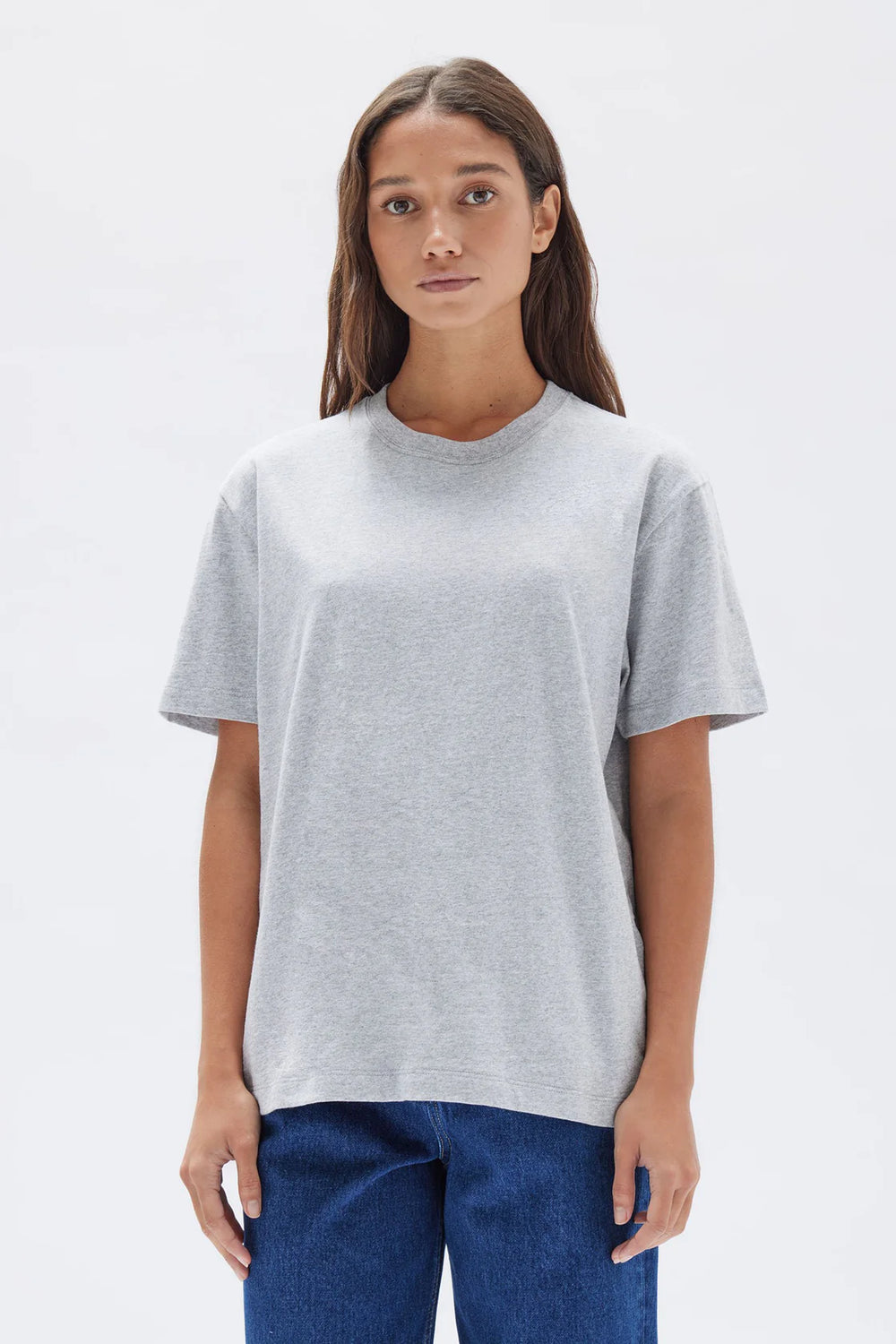 Womens Organic Base Tee Grey