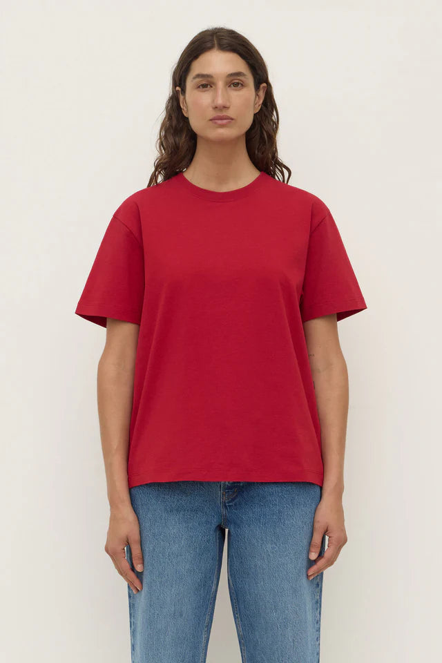 Womens Organic Base Tee Mulberry