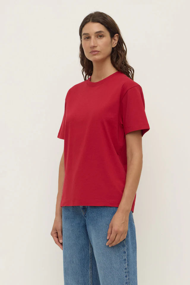 Womens Organic Base Tee Mulberry