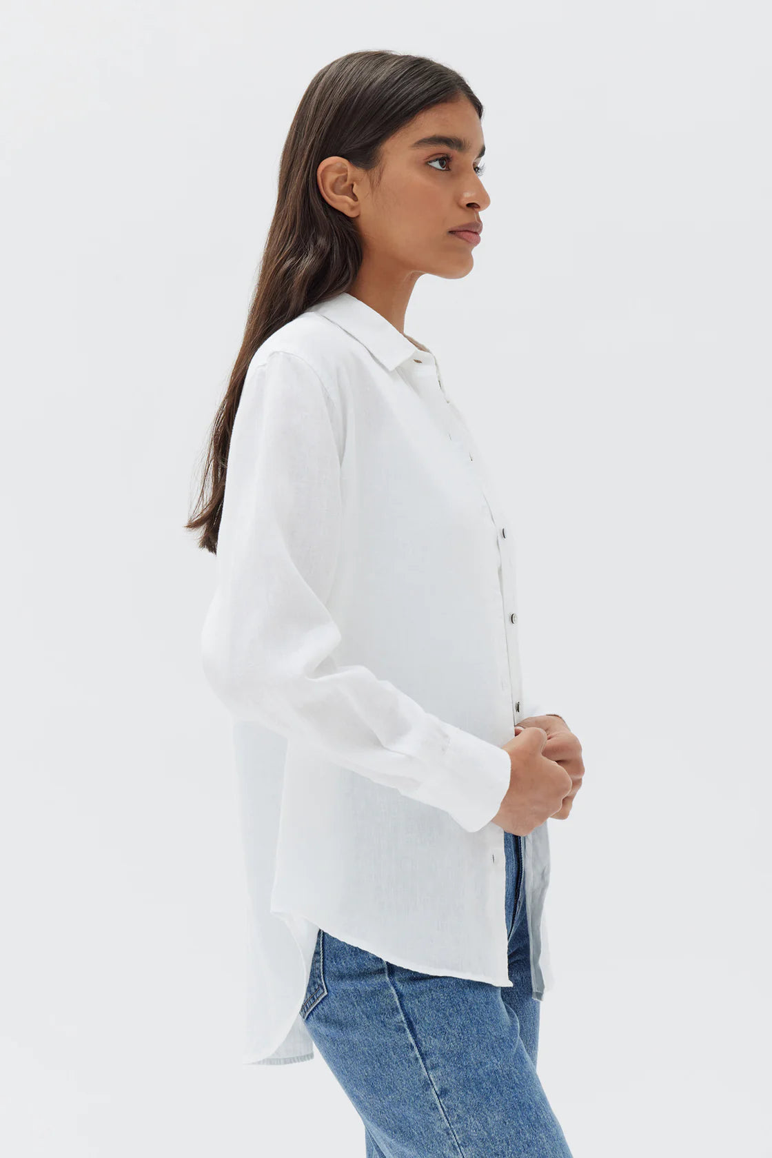 Xander Long Sleeve Shirt White