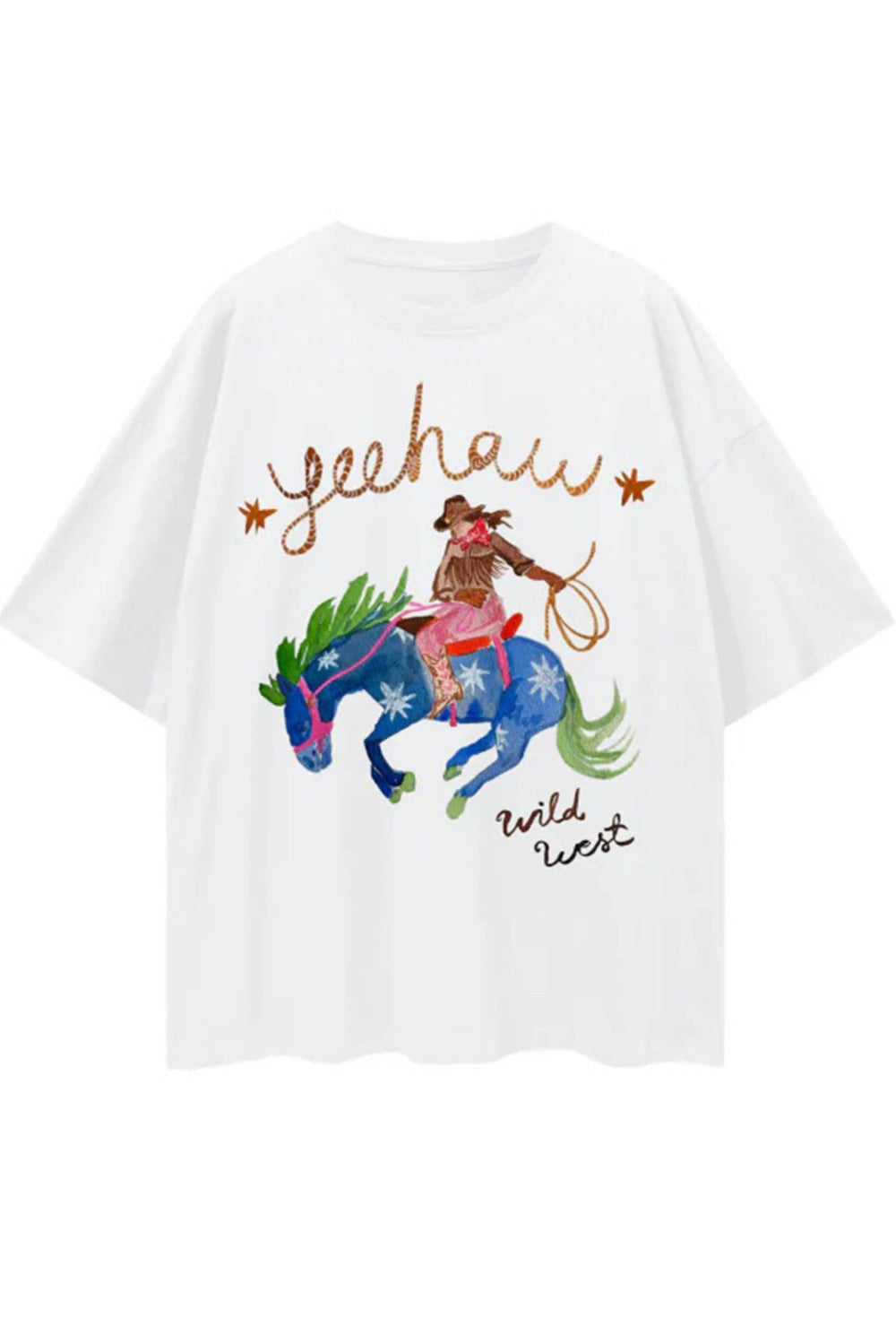 Yeehaw Tee White