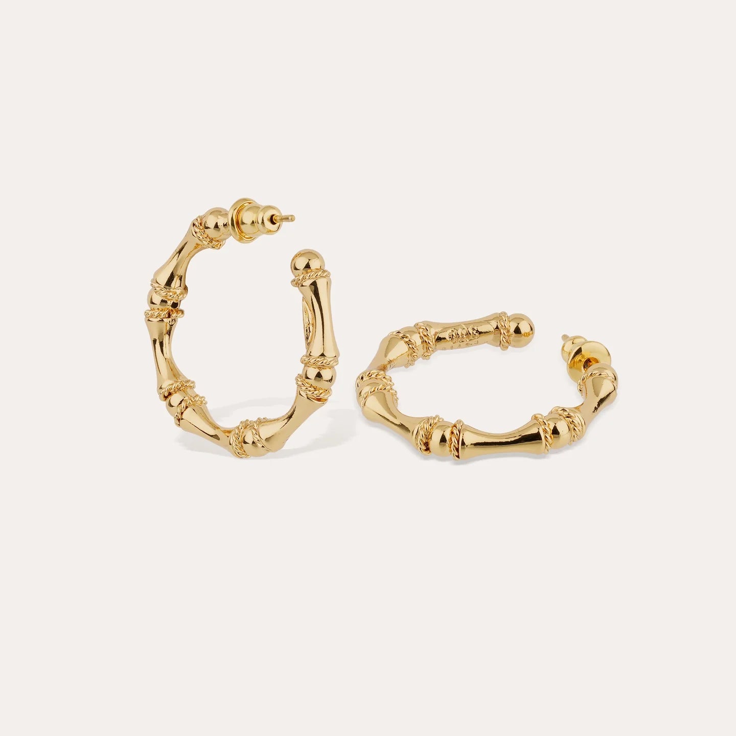 Gas Bijoux Mini Bambou Hoop Earrings