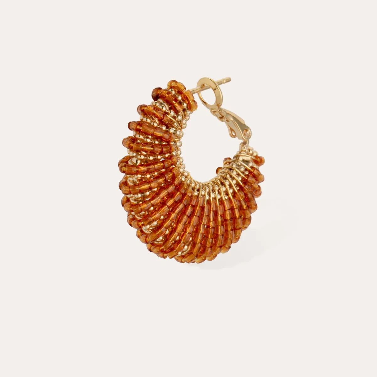 Gas Bijoux Izzia Earrings small Brown