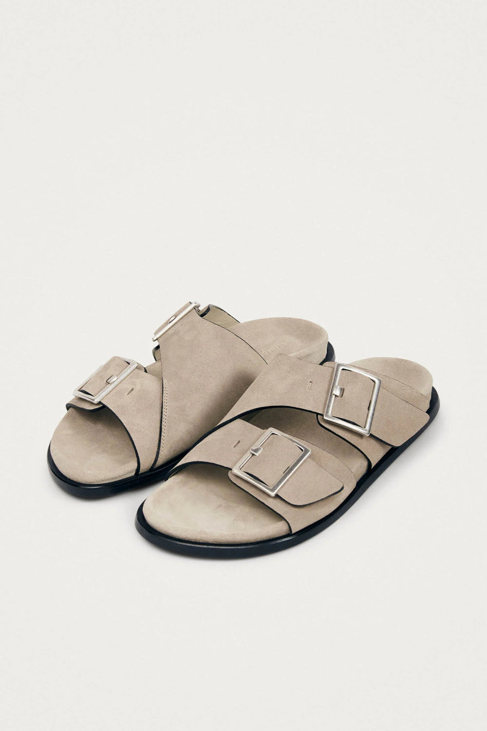 Alba Suede Beige Leather Sandals