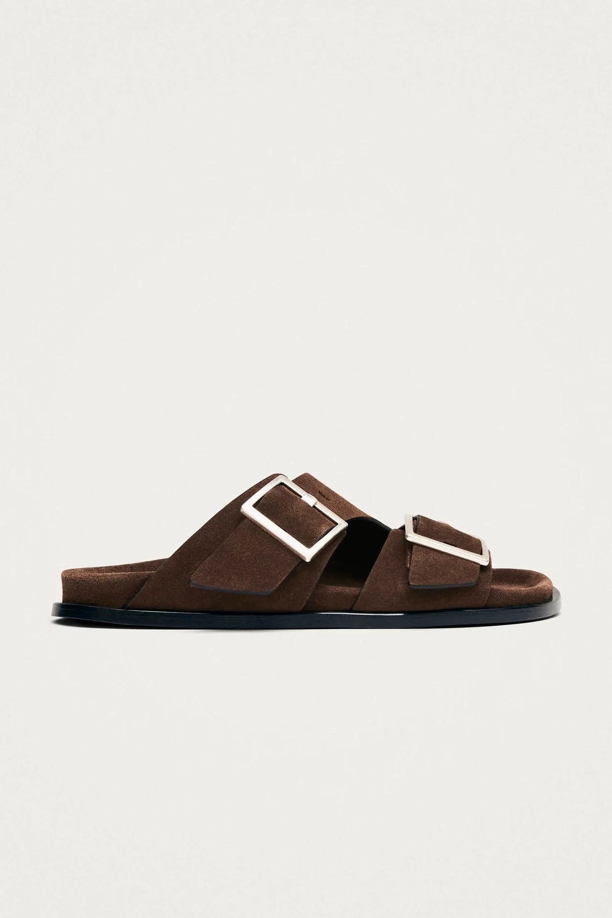 Alba Suede Brown Leather Sandals