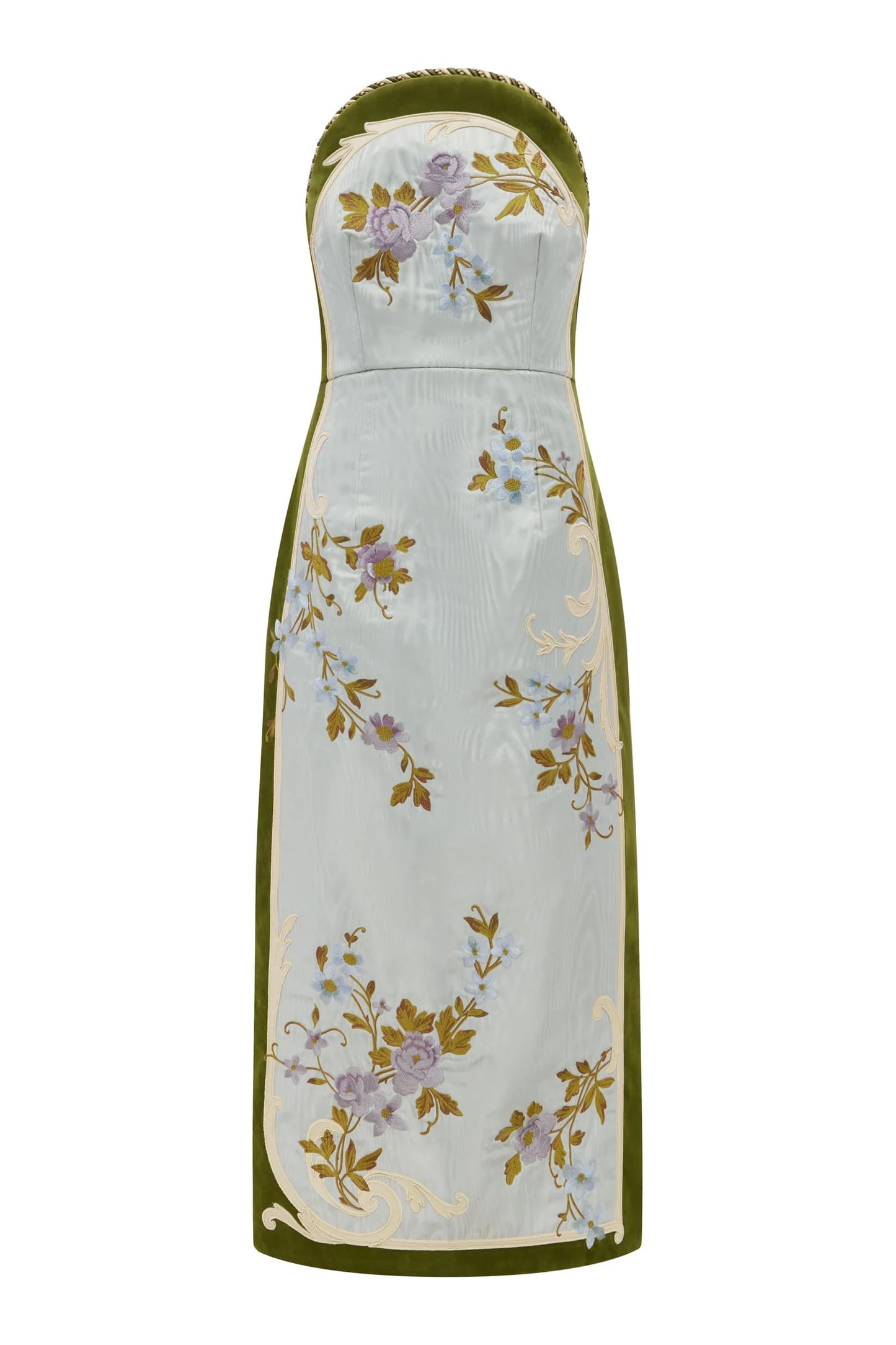 Alemais Odessa Embroidered Midi Dress