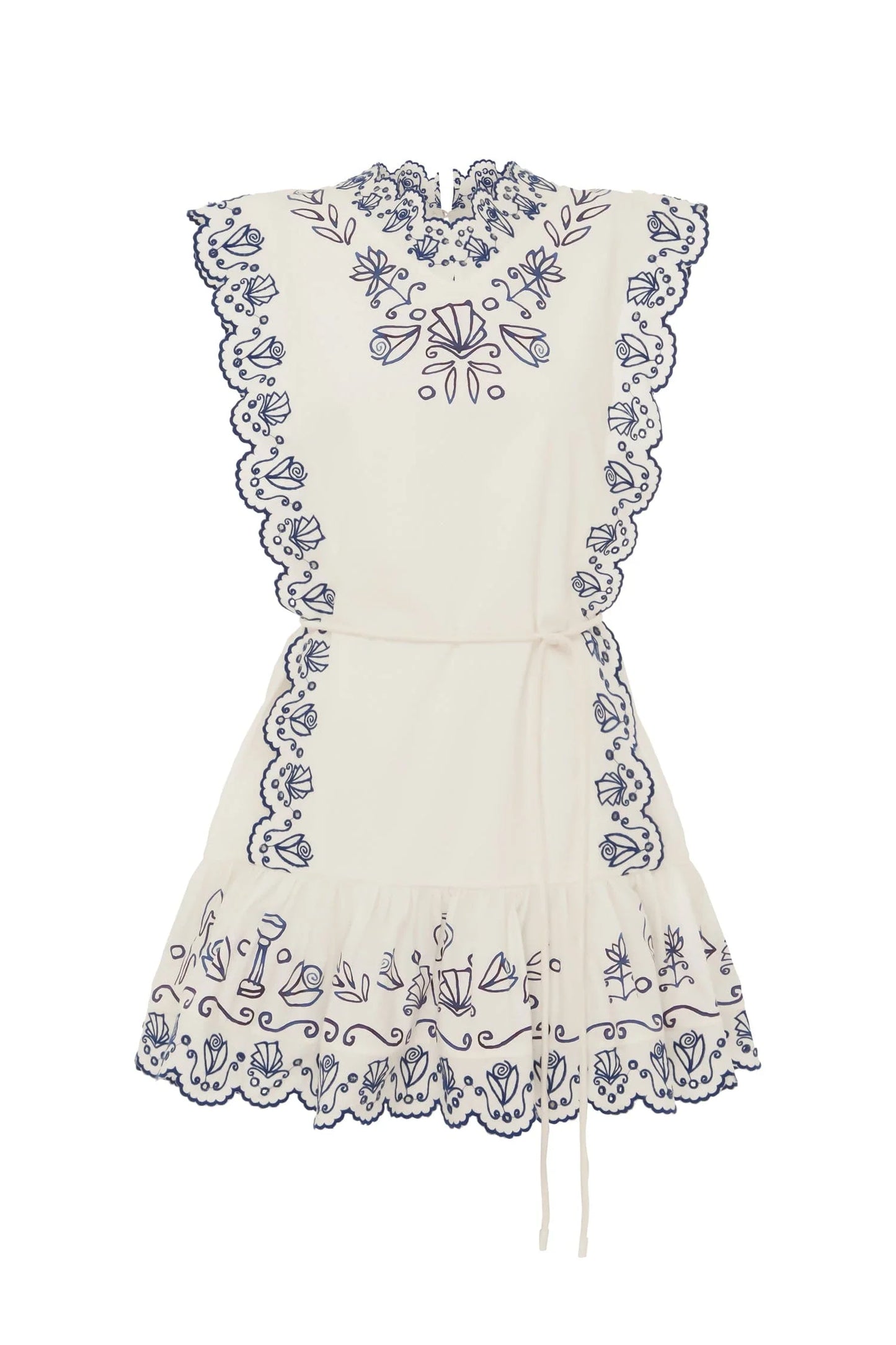 Leela Embroidered Mini Dress