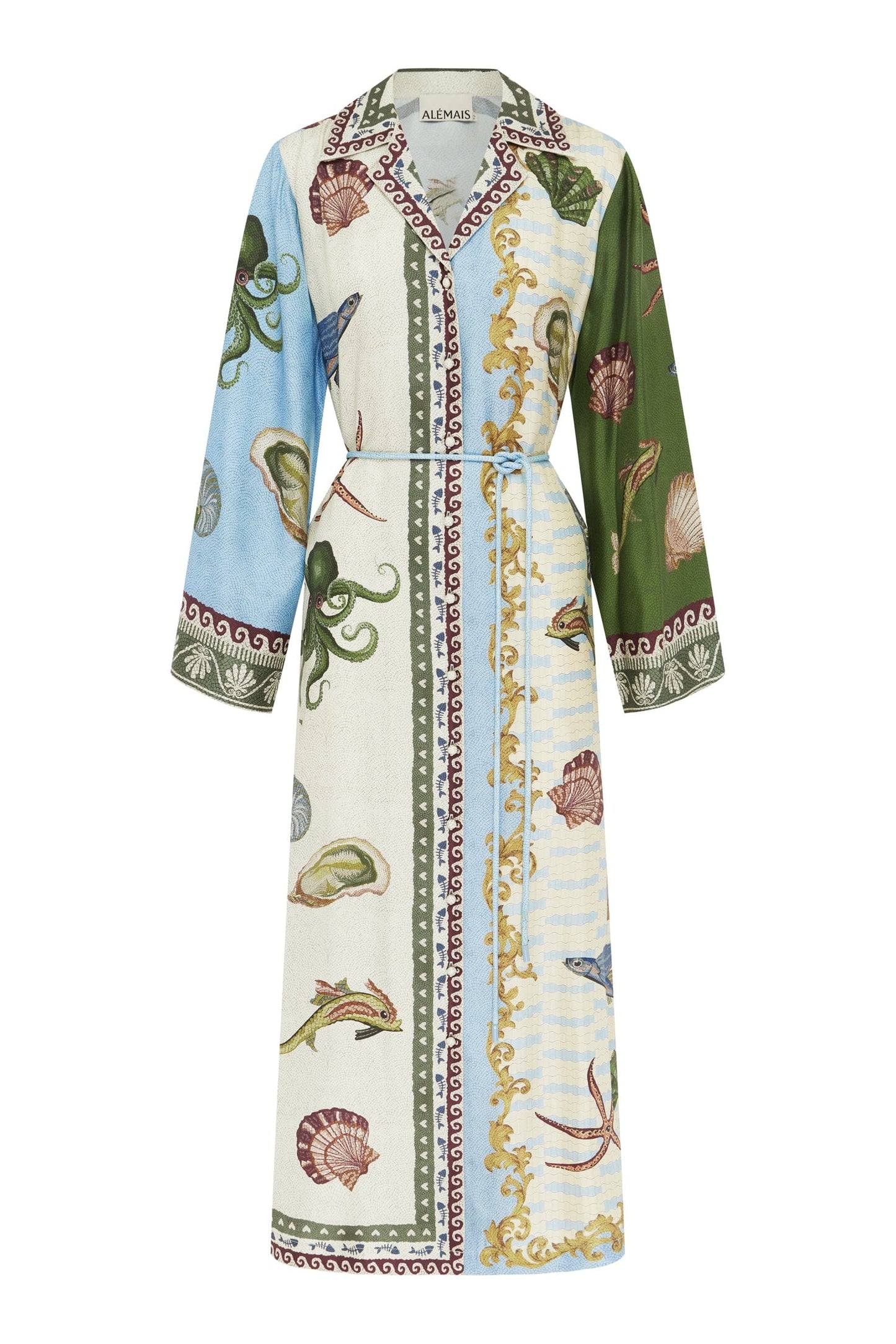 Bath House Silk Shirtdress