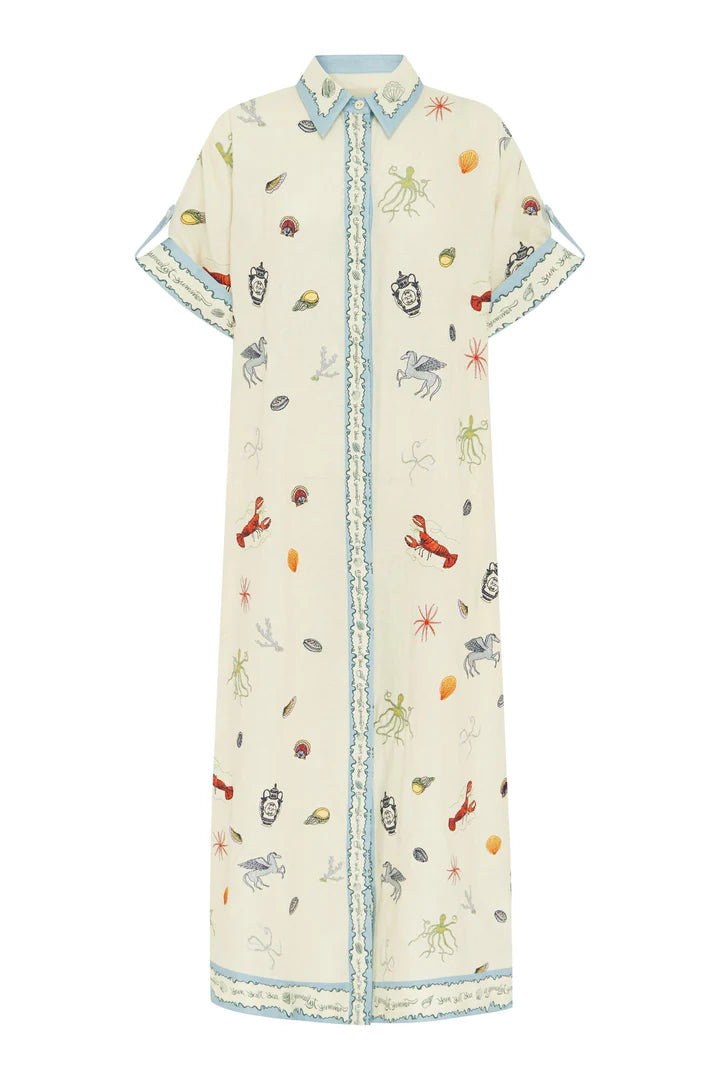 Sandy Embroidered Shirtdress