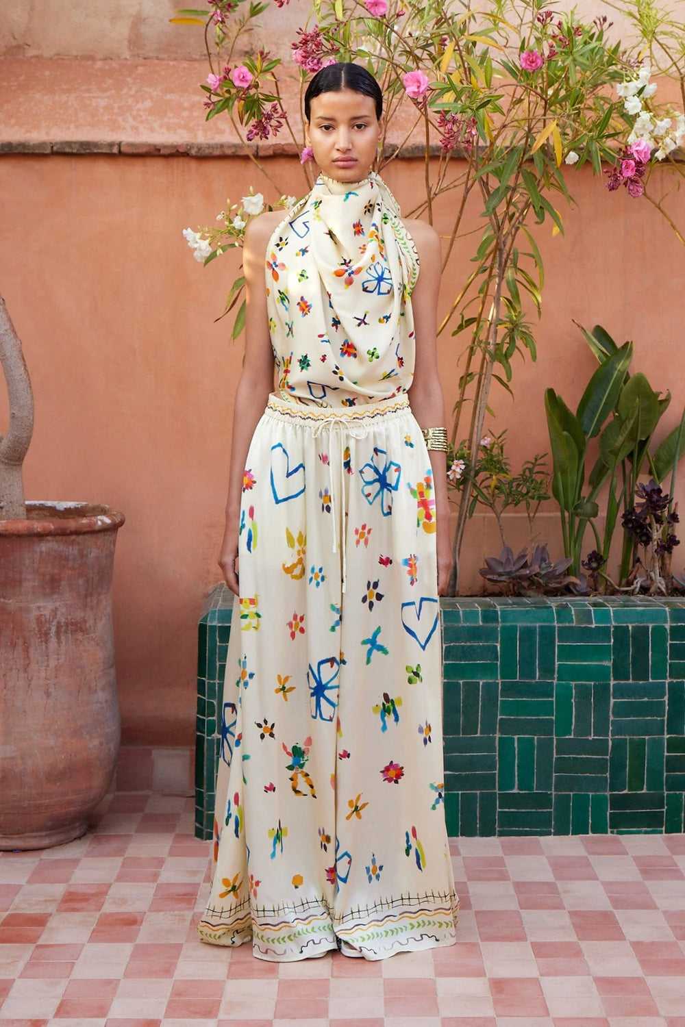 Sidi Silk Palazzo Pant