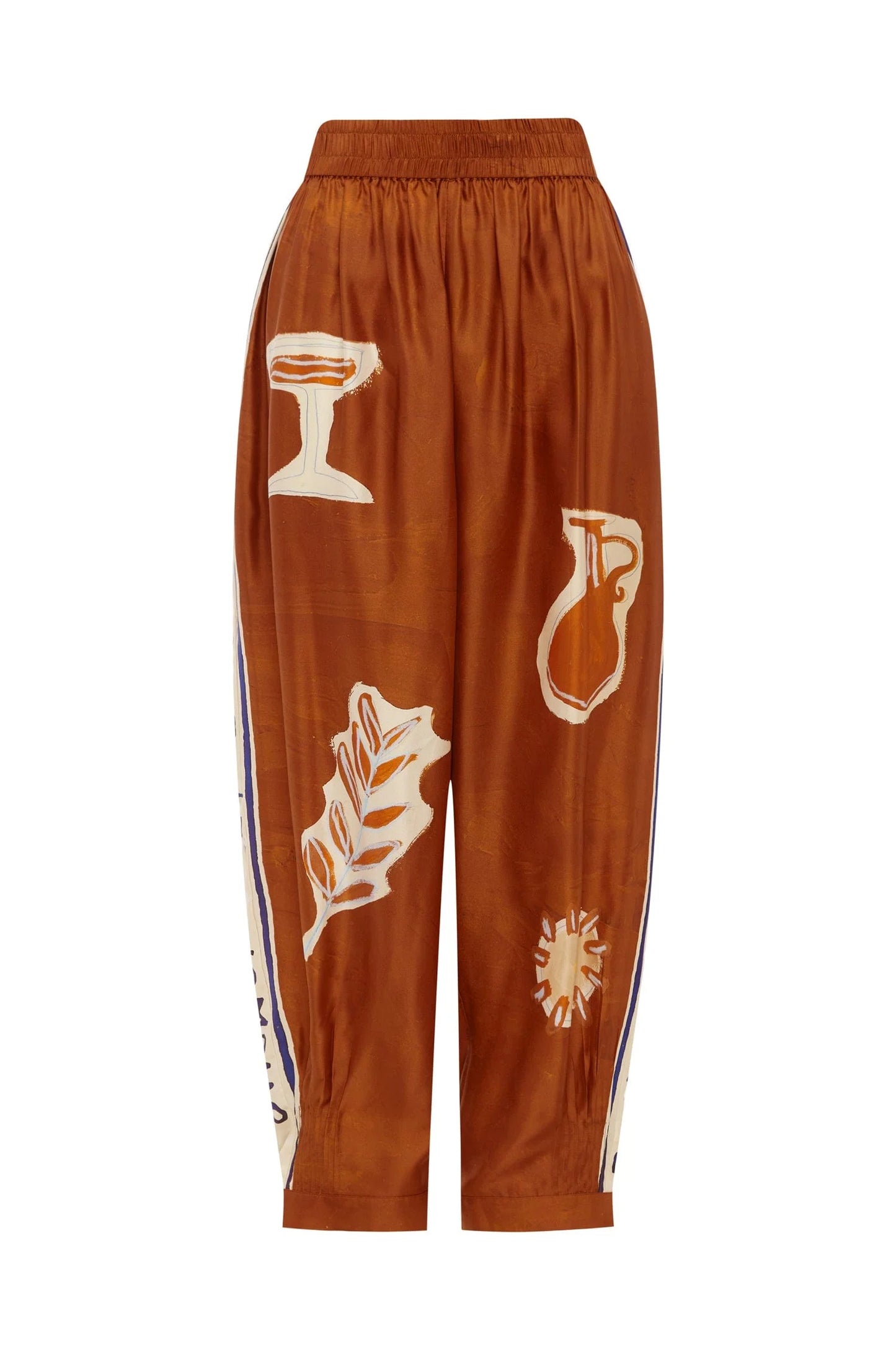 Soleil D'Amour Tapared Silk Pant