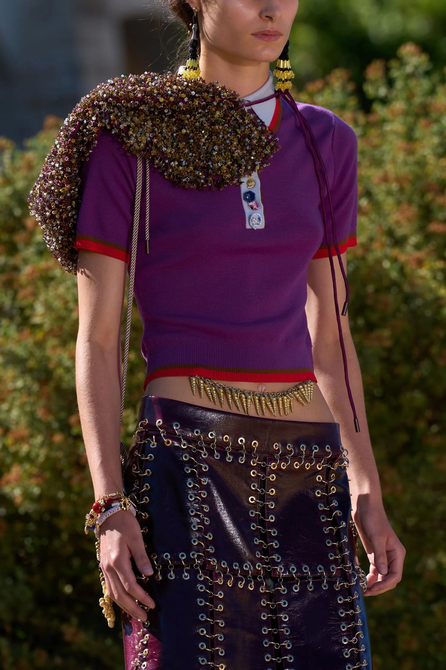 Alemais Josefina Knit Polo Violet
