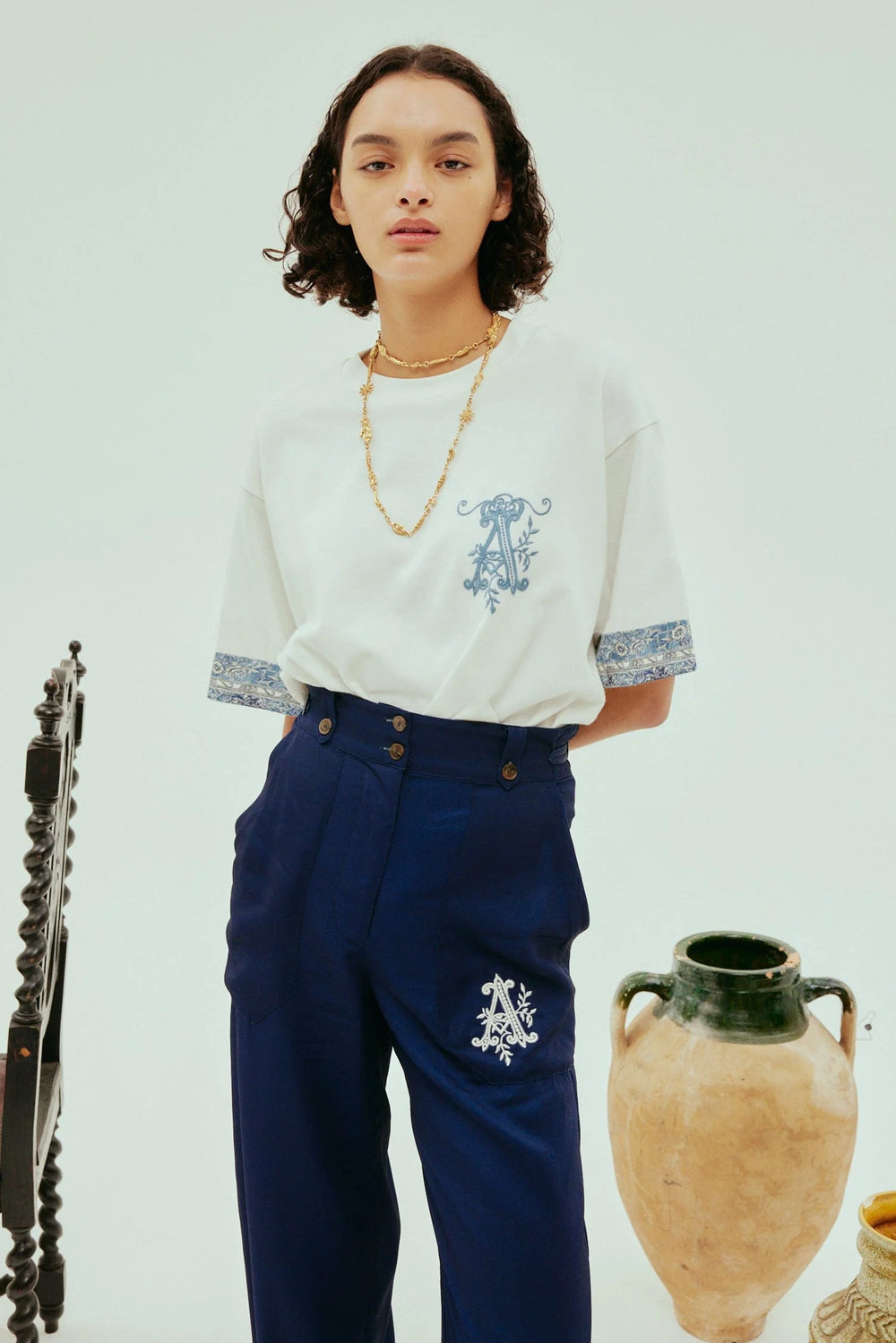 Casa Embroidered Tee