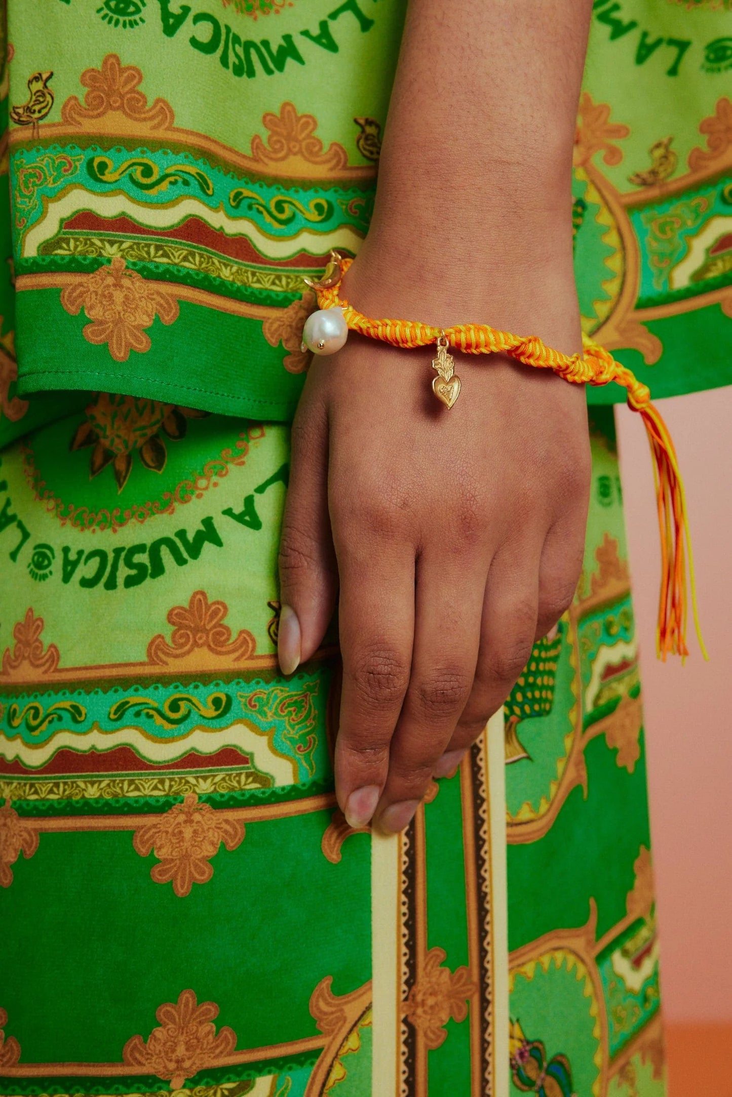 Encanto Orange Charm Bracelet