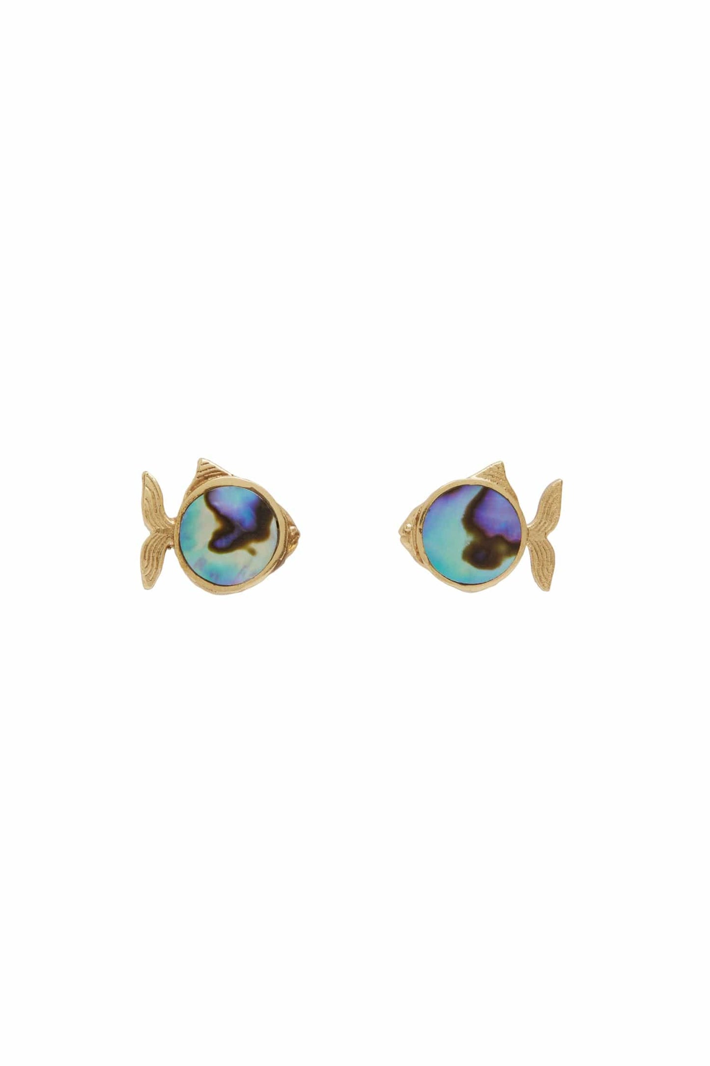 Calypso Paua Fish Studs