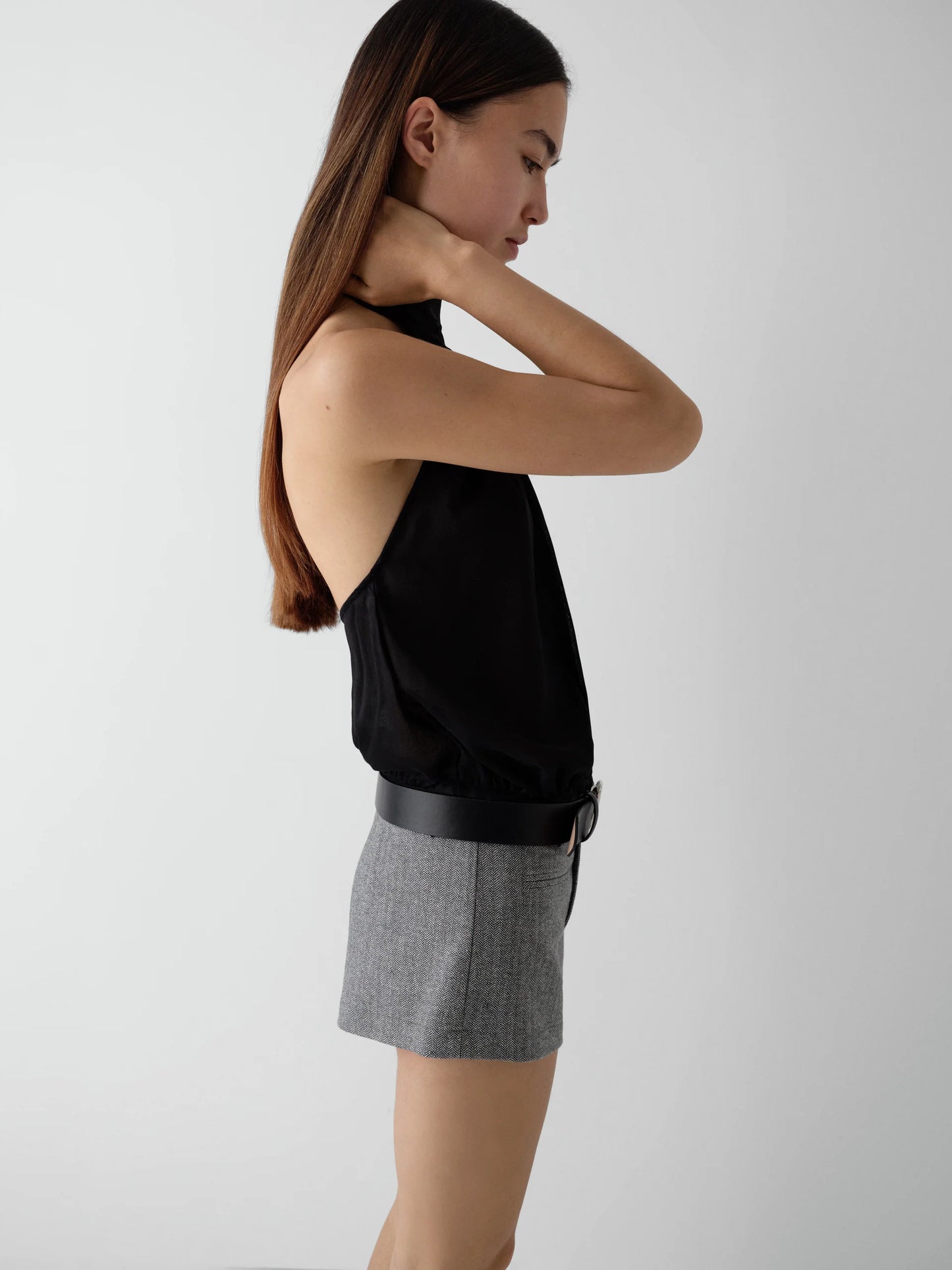 Alexa Shorts Grey Beige