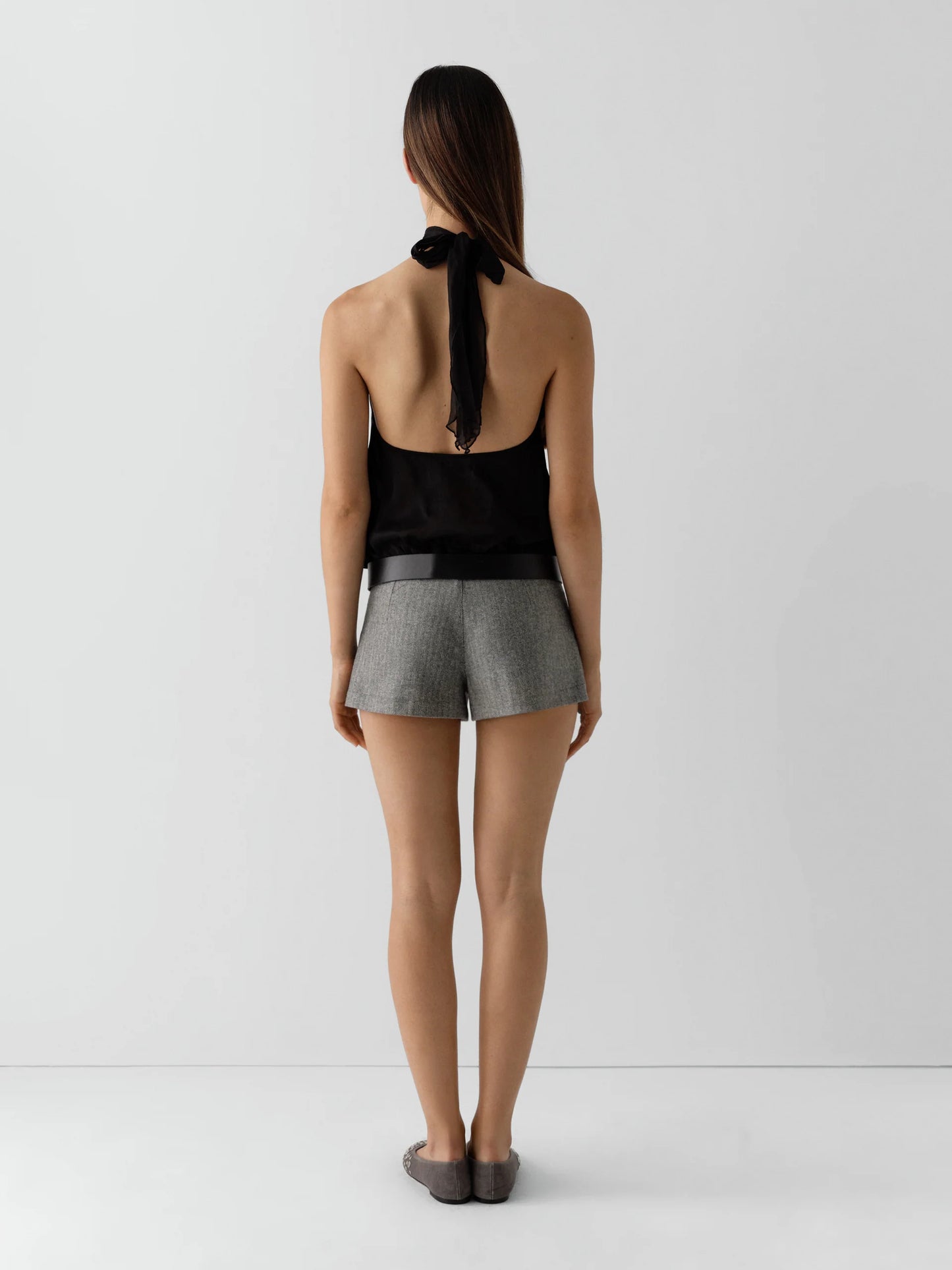 Alexa Shorts Grey Beige