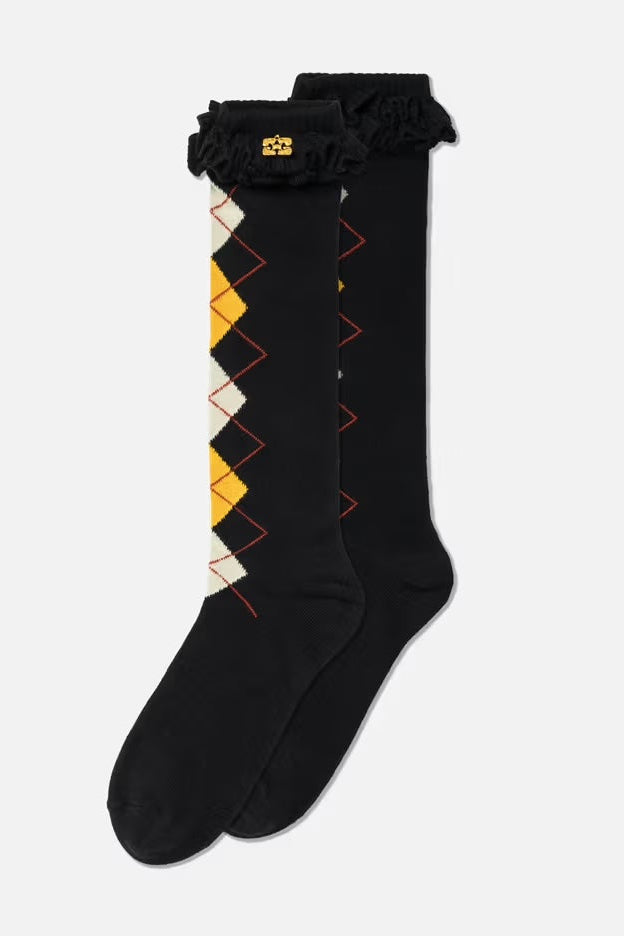 Ganni Argyle Socks