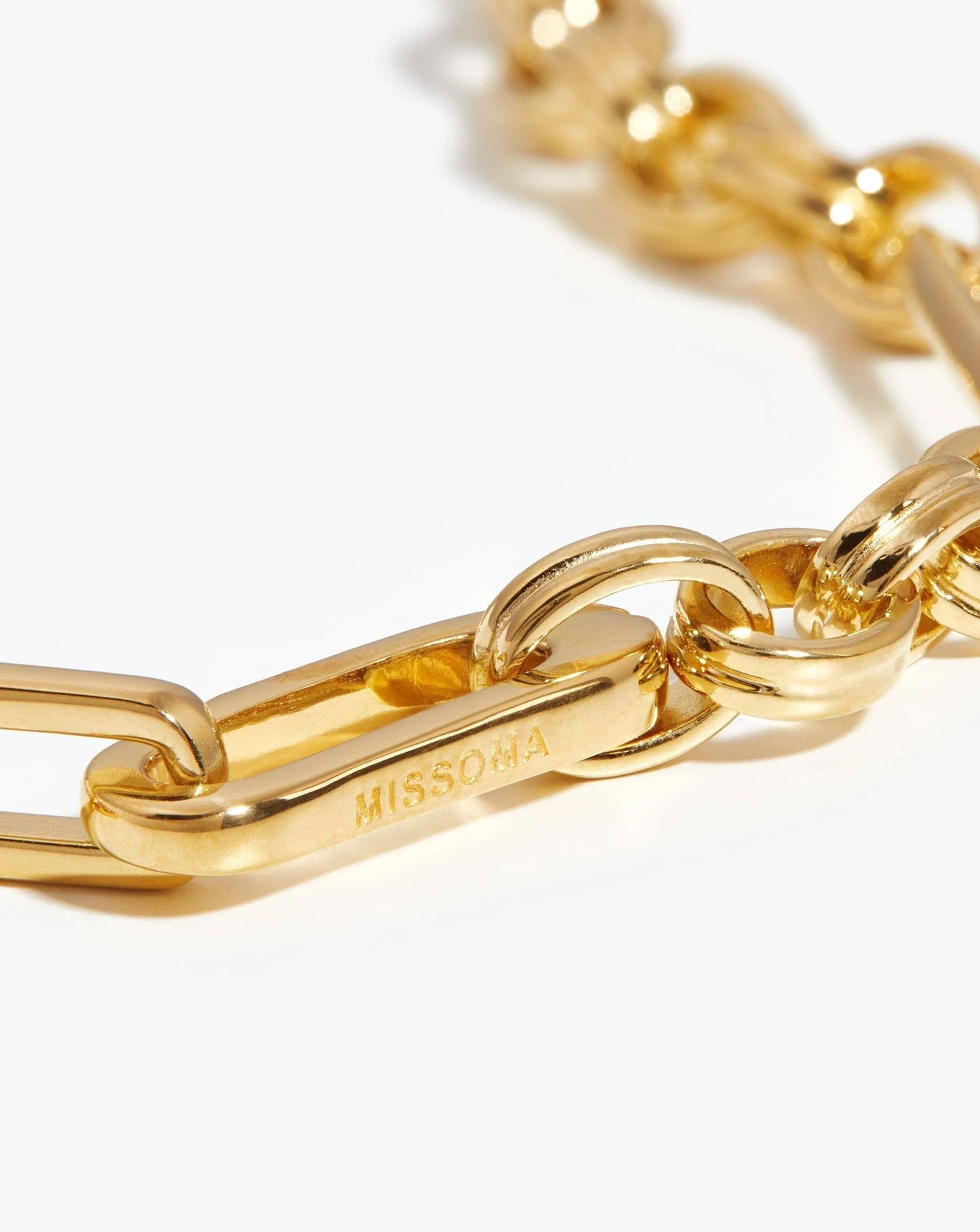 Gold Axiom Chain Necklace Gold Plated