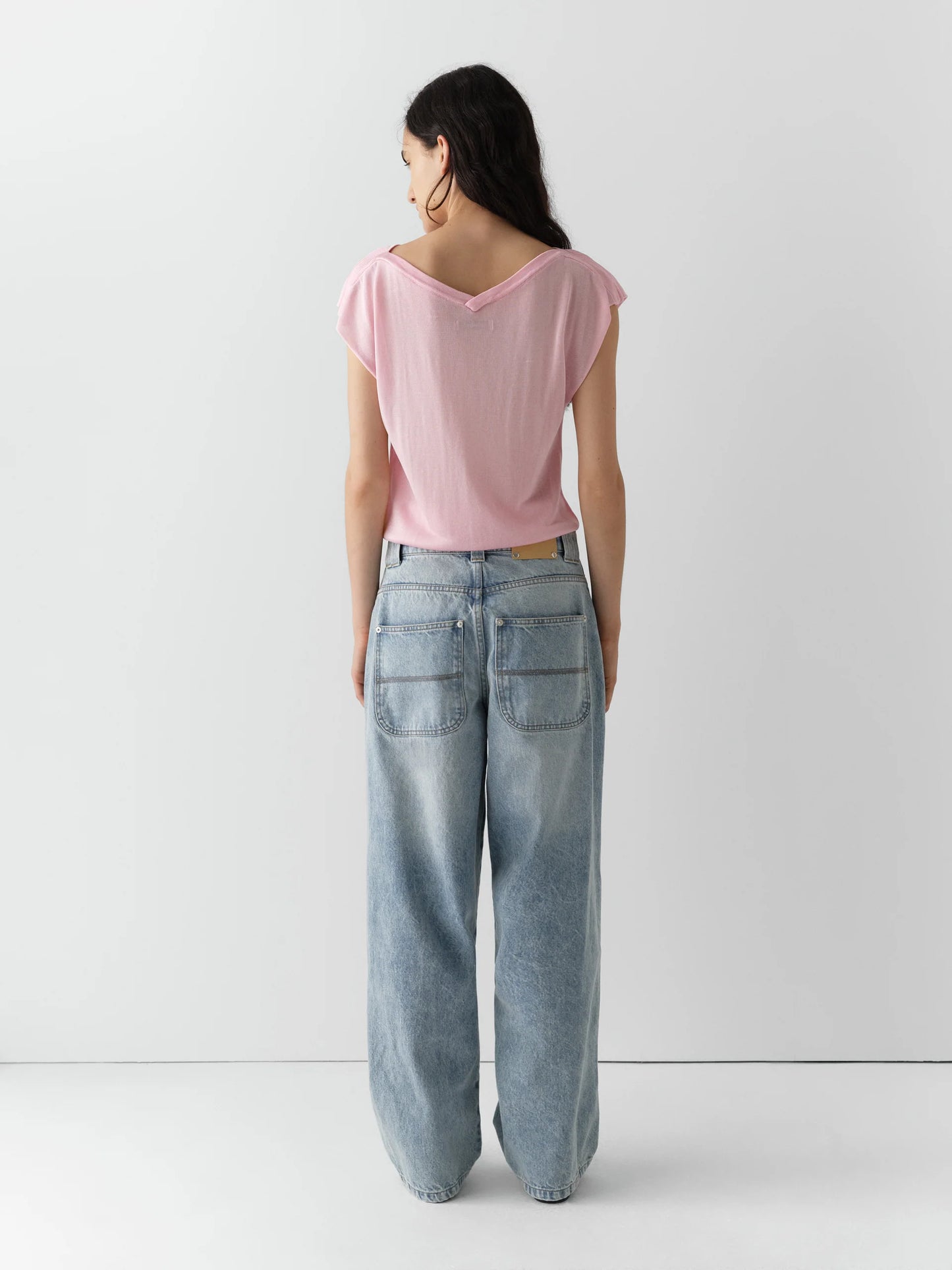 Baggy Trousers Washed Blue