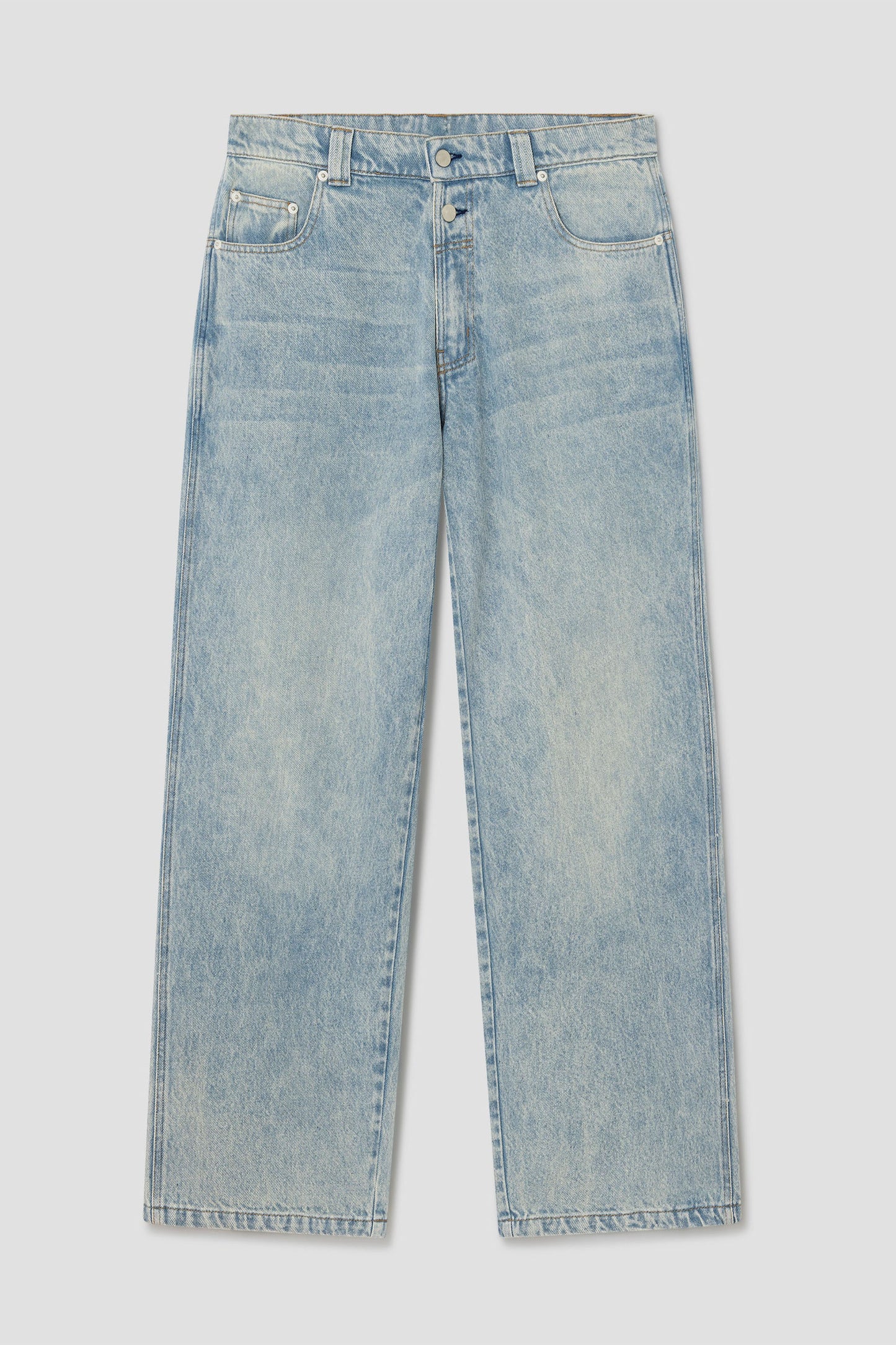 Baggy Trousers Washed Blue