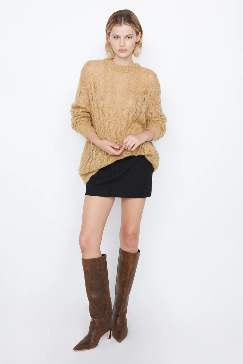 Antoine Knit Jumper Camel